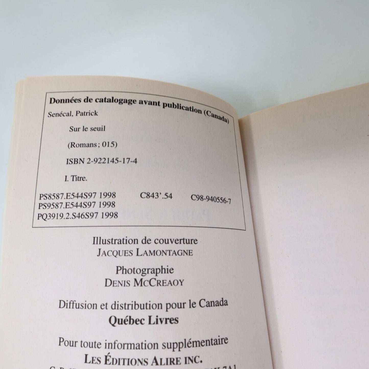 Patrick Senécal Thriller Horreur Lot 11 Livres Aliss Le Vide Oniria Français PB
