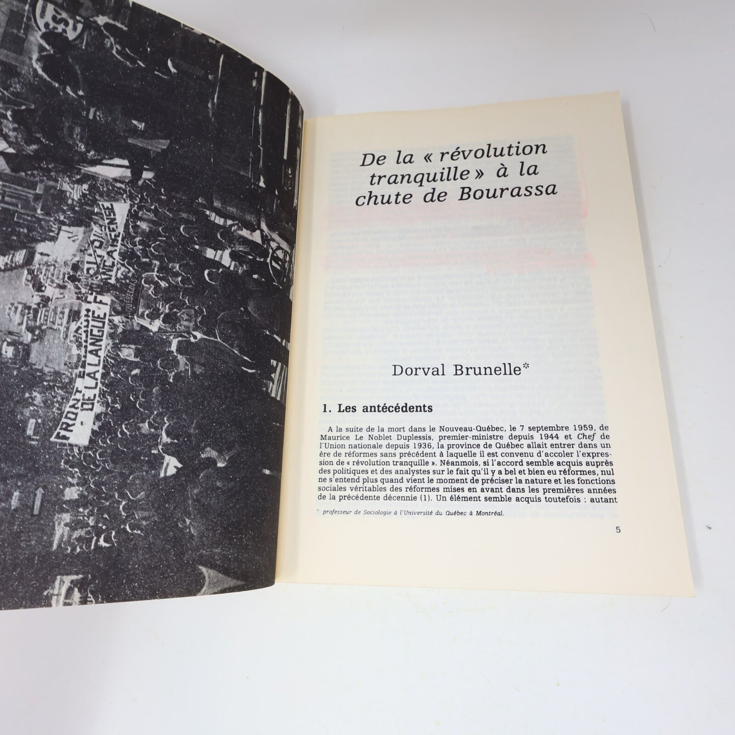 Politique d'Aujourd'hui #7-8 Québec de l'Indépendance au Socialisme 1978 Société