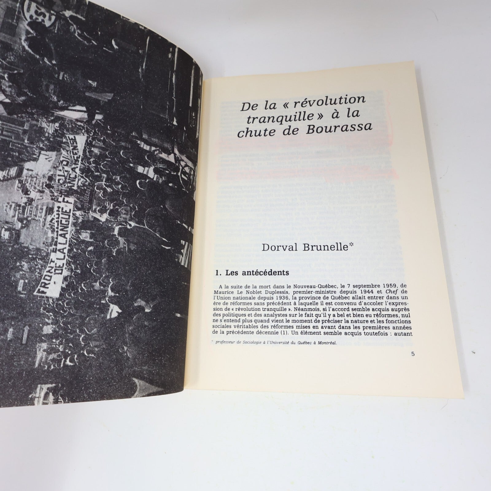 Politique d'Aujourd'hui #7-8 Québec de l'Indépendance au Socialisme 1978 Société