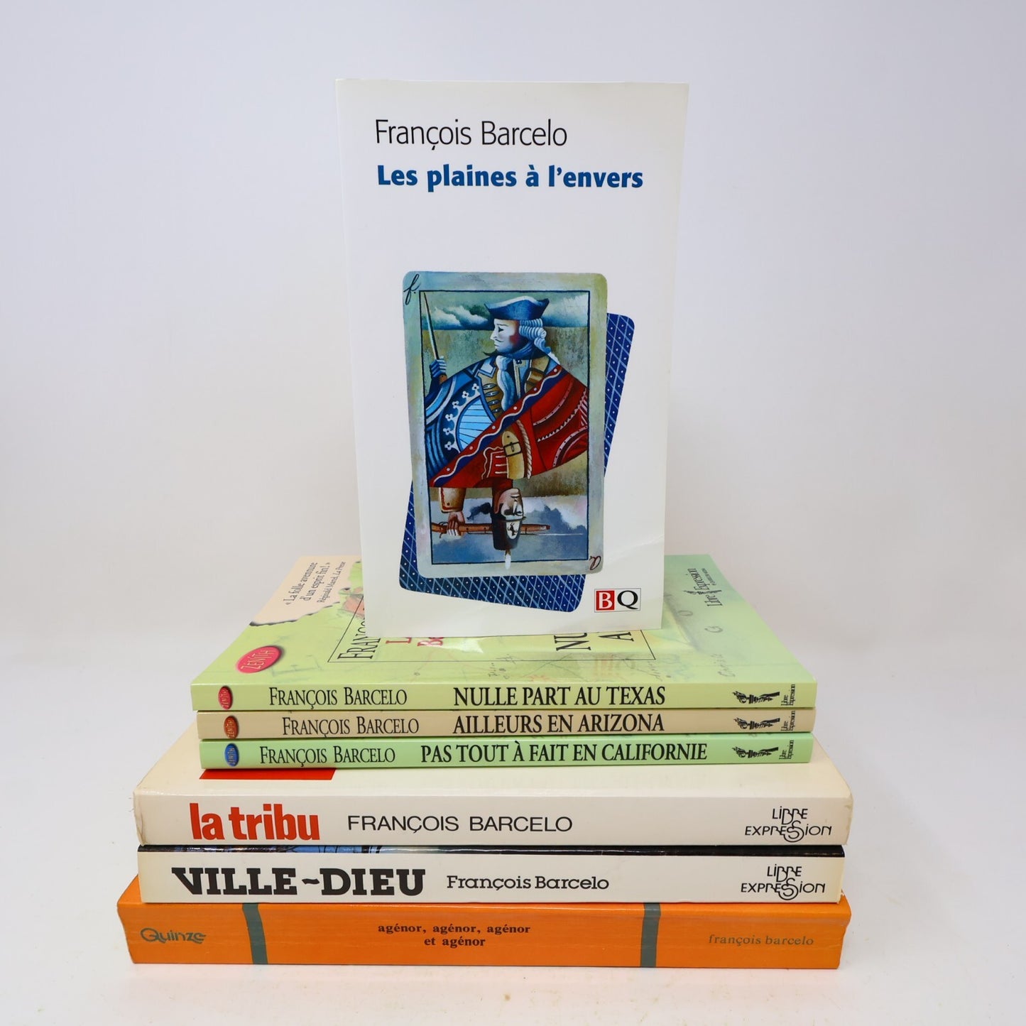 François Barcelo Lot 7 Livres Benjamin Tardif/Tribu/Ville Dieu/Agénor Roman PB