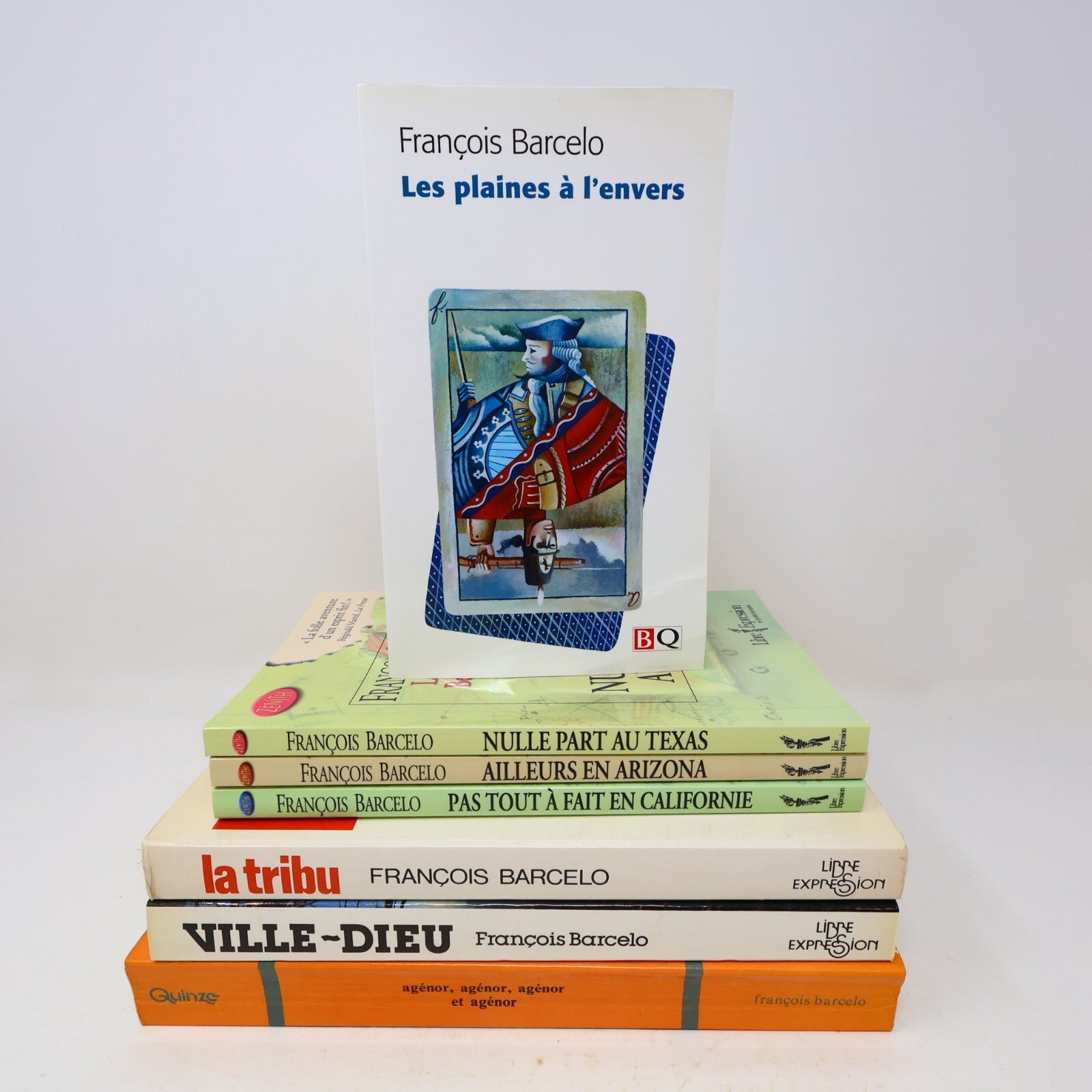 François Barcelo Lot 7 Livres Benjamin Tardif/Tribu/Ville Dieu/Agénor Roman PB