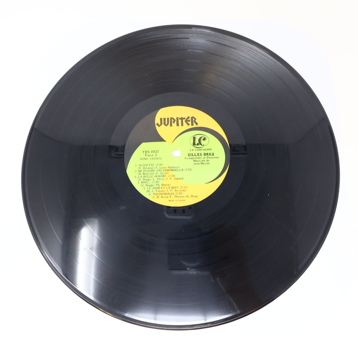 Gilles Dreu - Pourquoi Bon Dieu LP Record 1968 Jupiter French Chanson YDS 8022