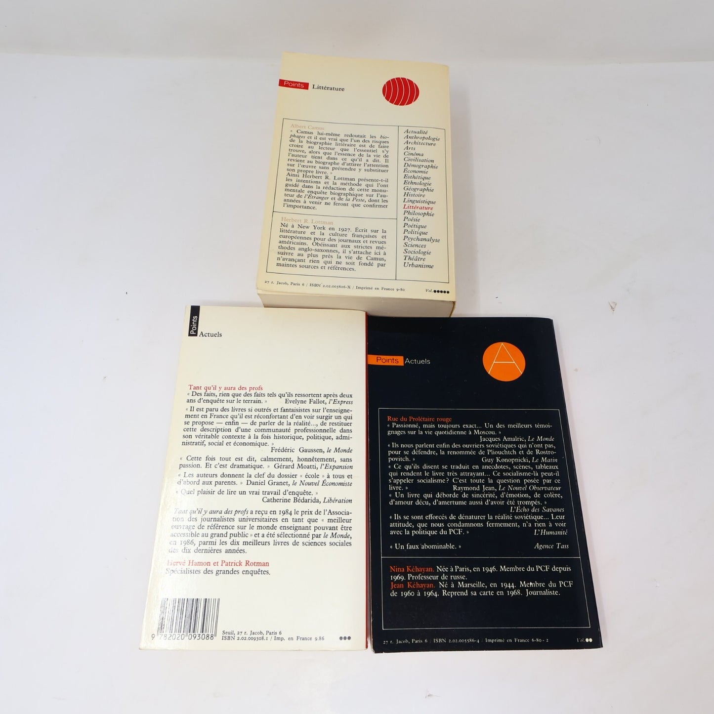 Points Lot 33 Livres Seuil Gadda/Jelloun/Tsírkas/Kadare/Sábato/Bernard/Nothomb