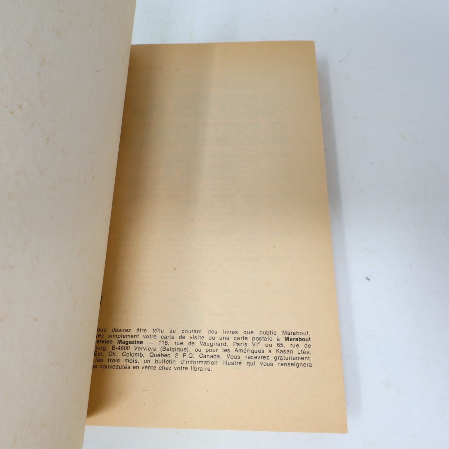 1971 La Cité de l'Indicible Peur Jean Ray Marabout Fantastique Horreur Thriller