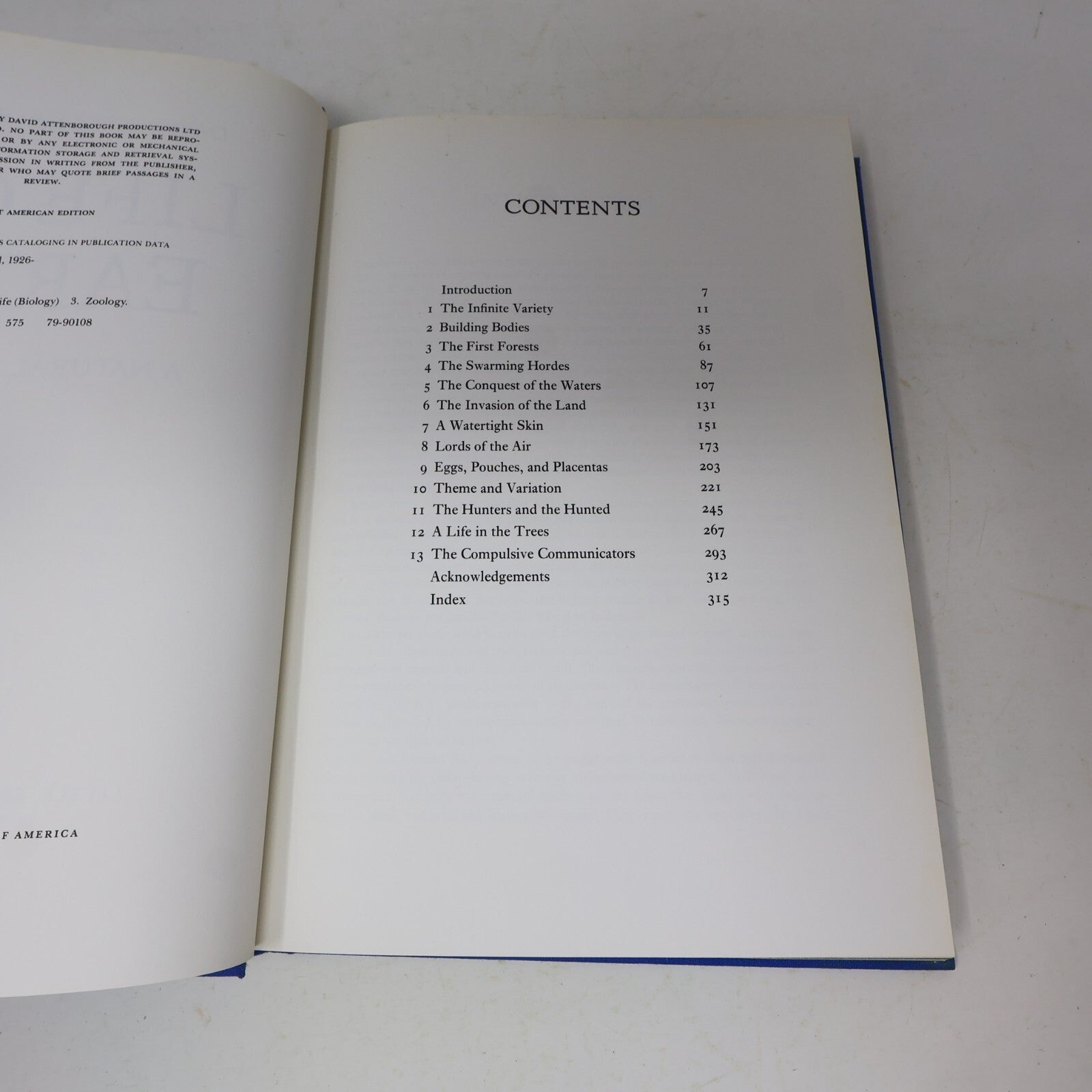 1979 Life on Earth a Natural History David Attenborough Little Brown Nature Book