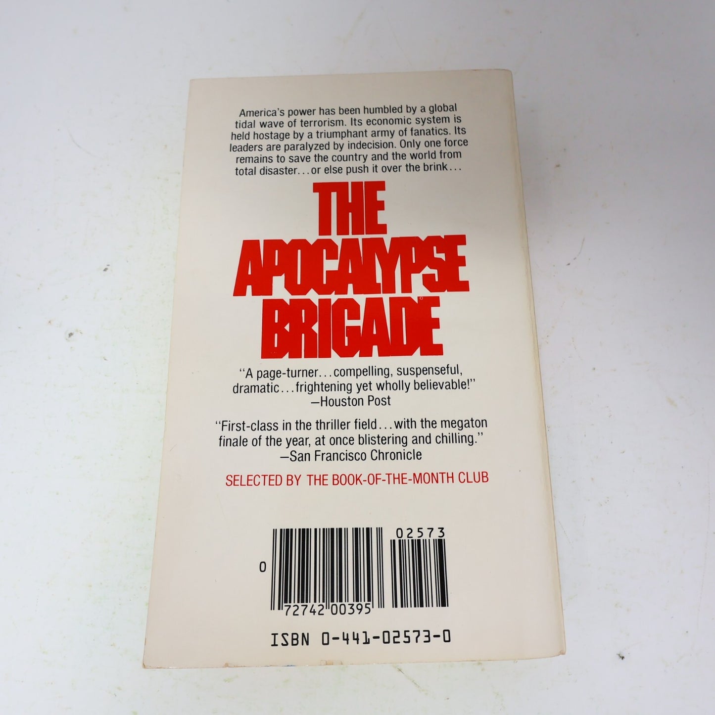 1983 The Apocalypse Brigade Alfred Copel Charter Thriller Paperback Book 80s PB