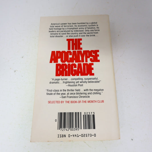 1983 The Apocalypse Brigade Alfred Copel Charter Thriller Paperback Book 80s PB