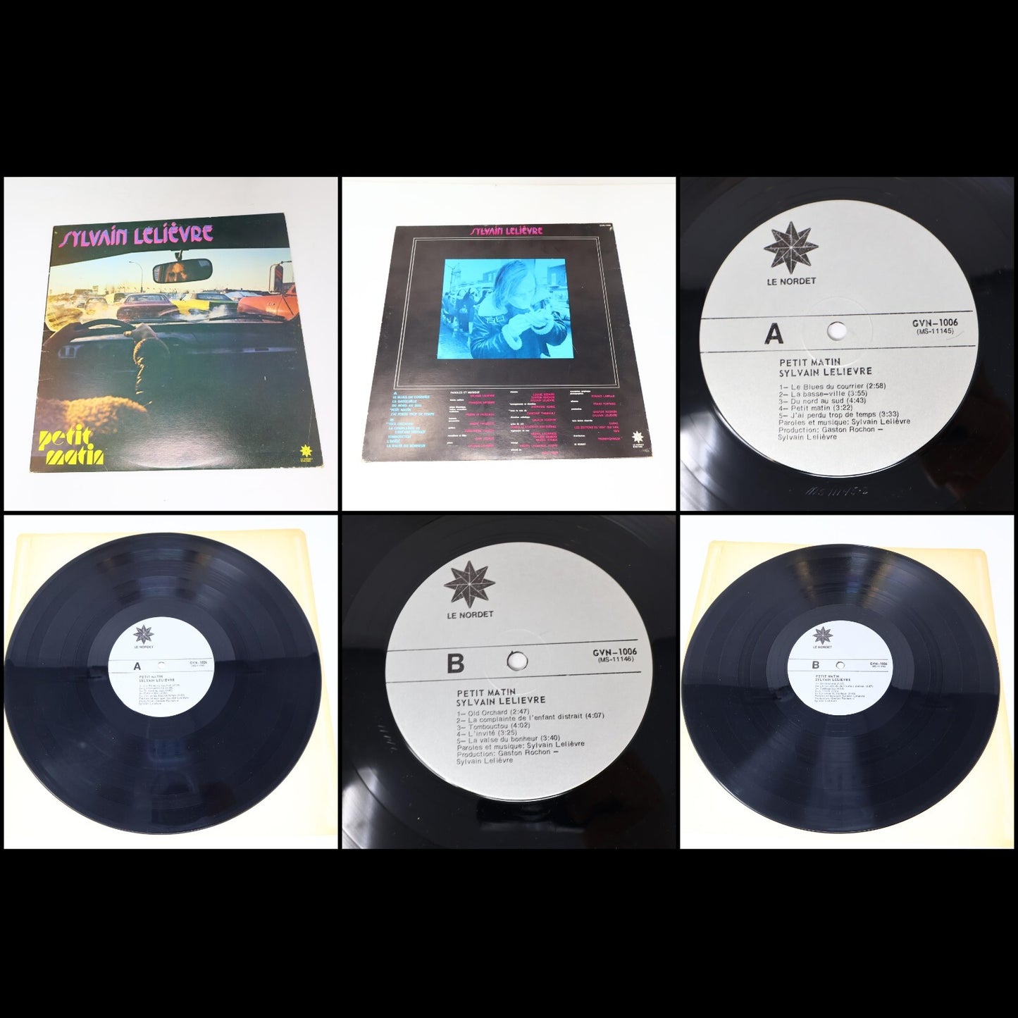 Sylvain Lelièvre Lot 6 Disques Petit Matin/Programme Double/Intersections Record