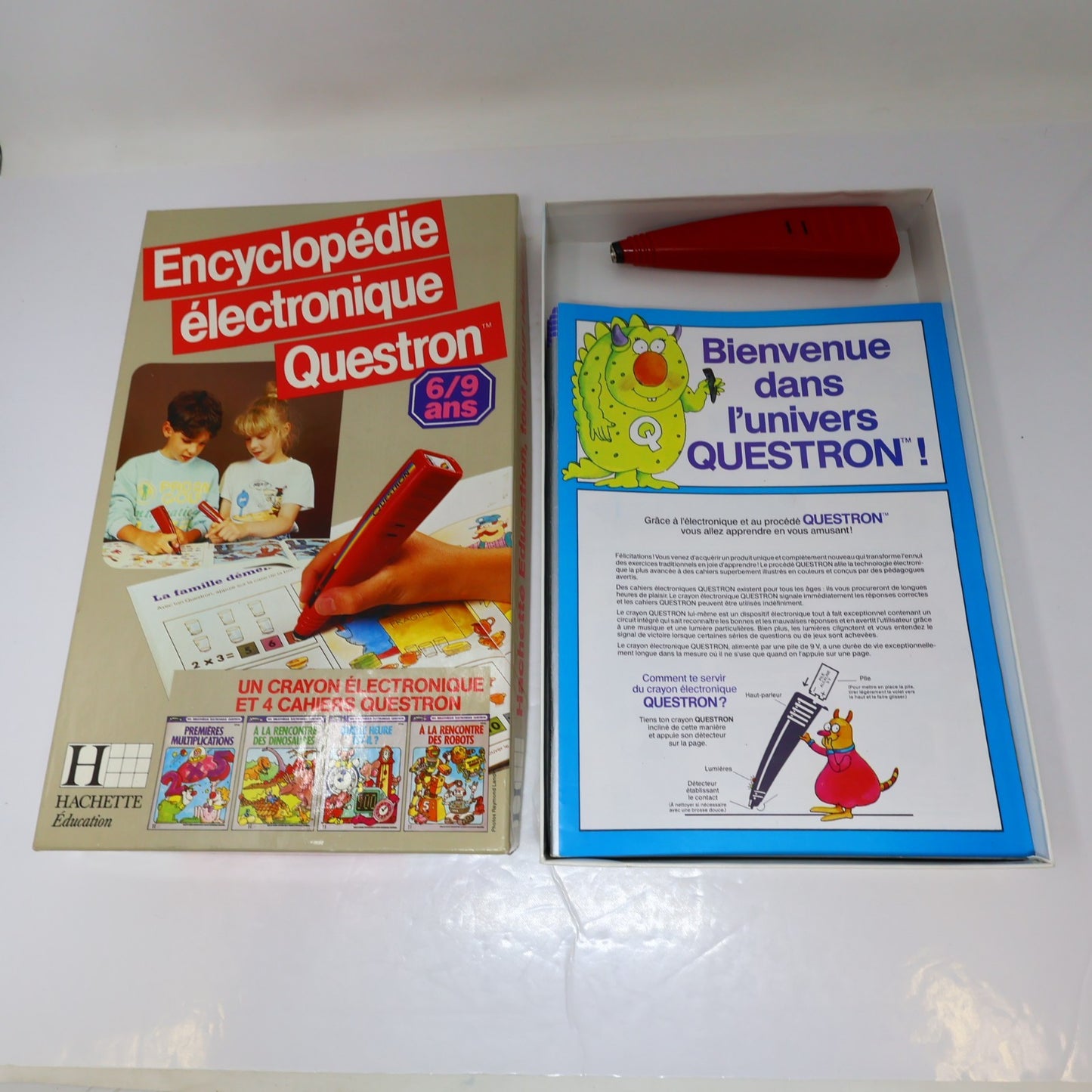 Encyclopédie Électronique Questron Hachette 6-9 ans 1986 Français/French Testé