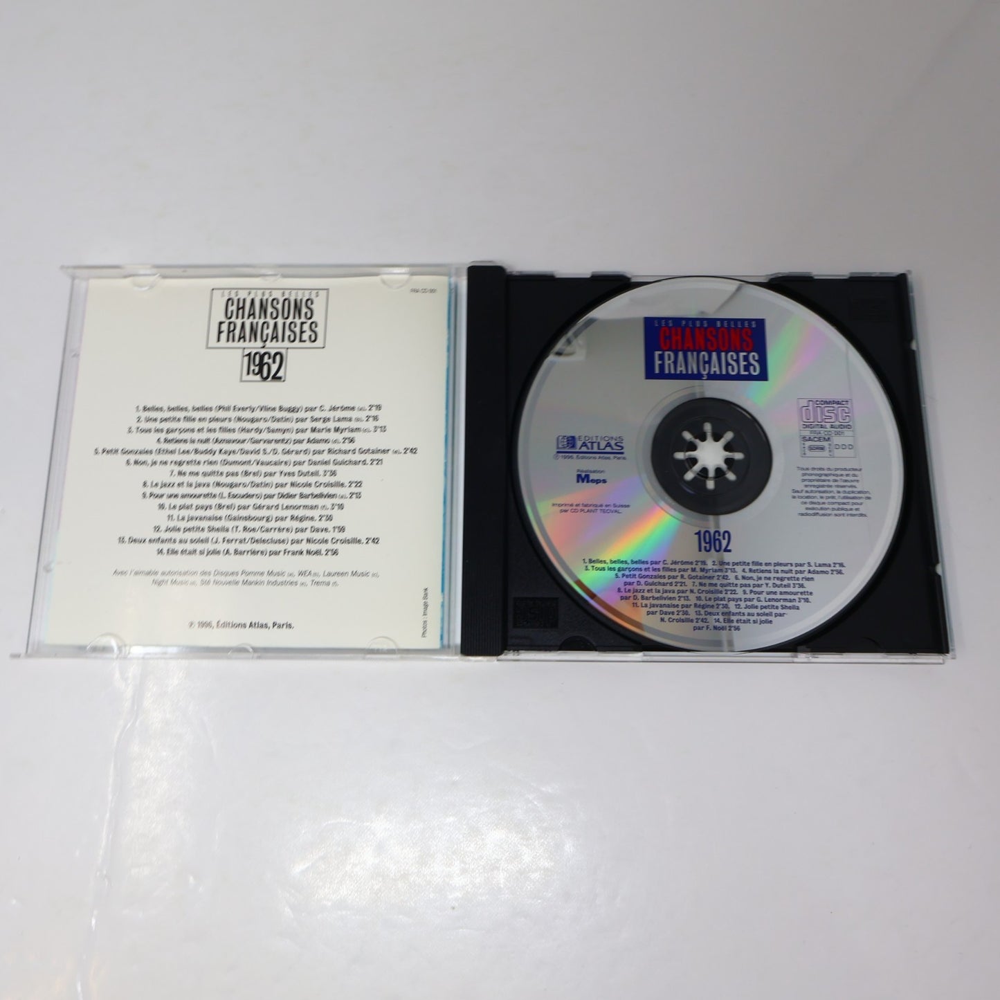 Les Plus Belles Chansons Françaises 1962-1963-1964 Lot 3 CD Lama/Adamo/Duteil