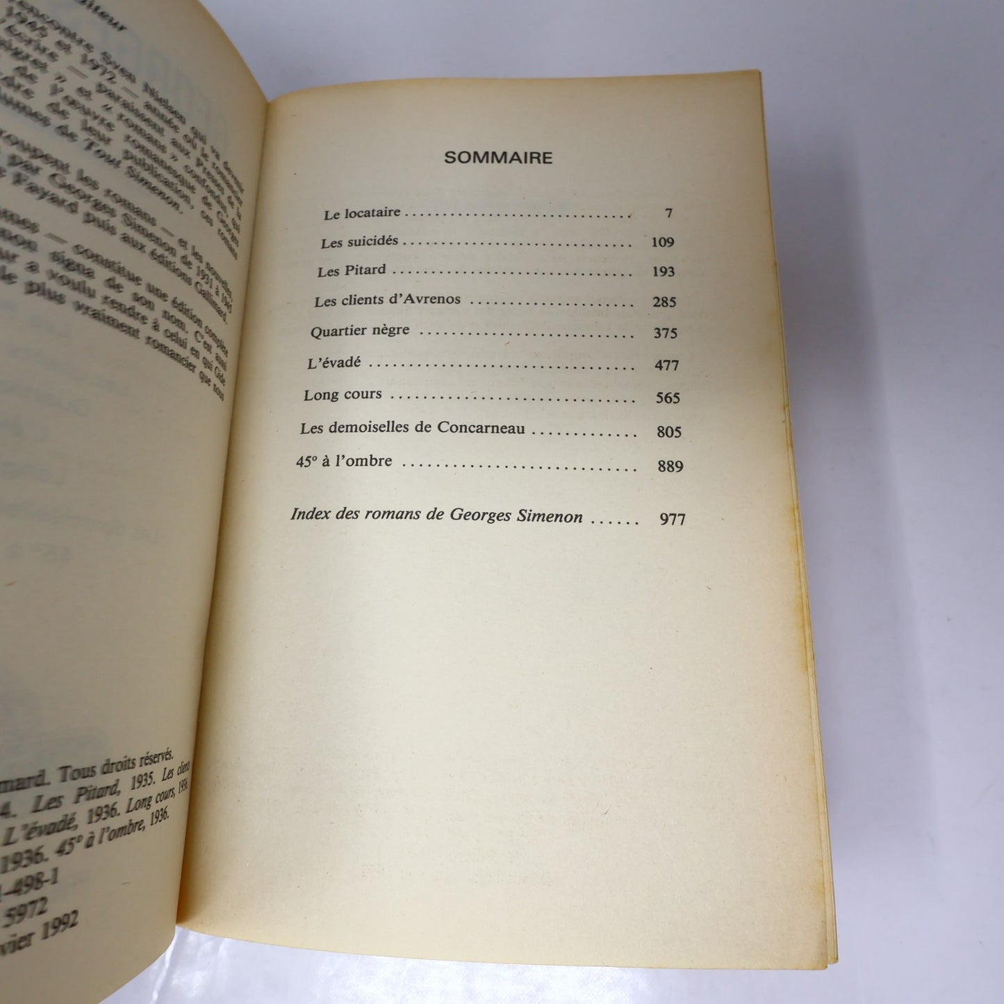 Tout Simenon #19 Georges Simenon Libre Expression Omnibus Littérature Française