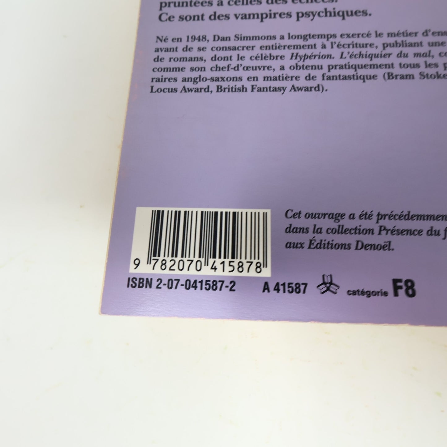 L'Échiquier du Mal #1-2 Folio SF Série Complète Lot 2 Livres Dan Simmons Denoël
