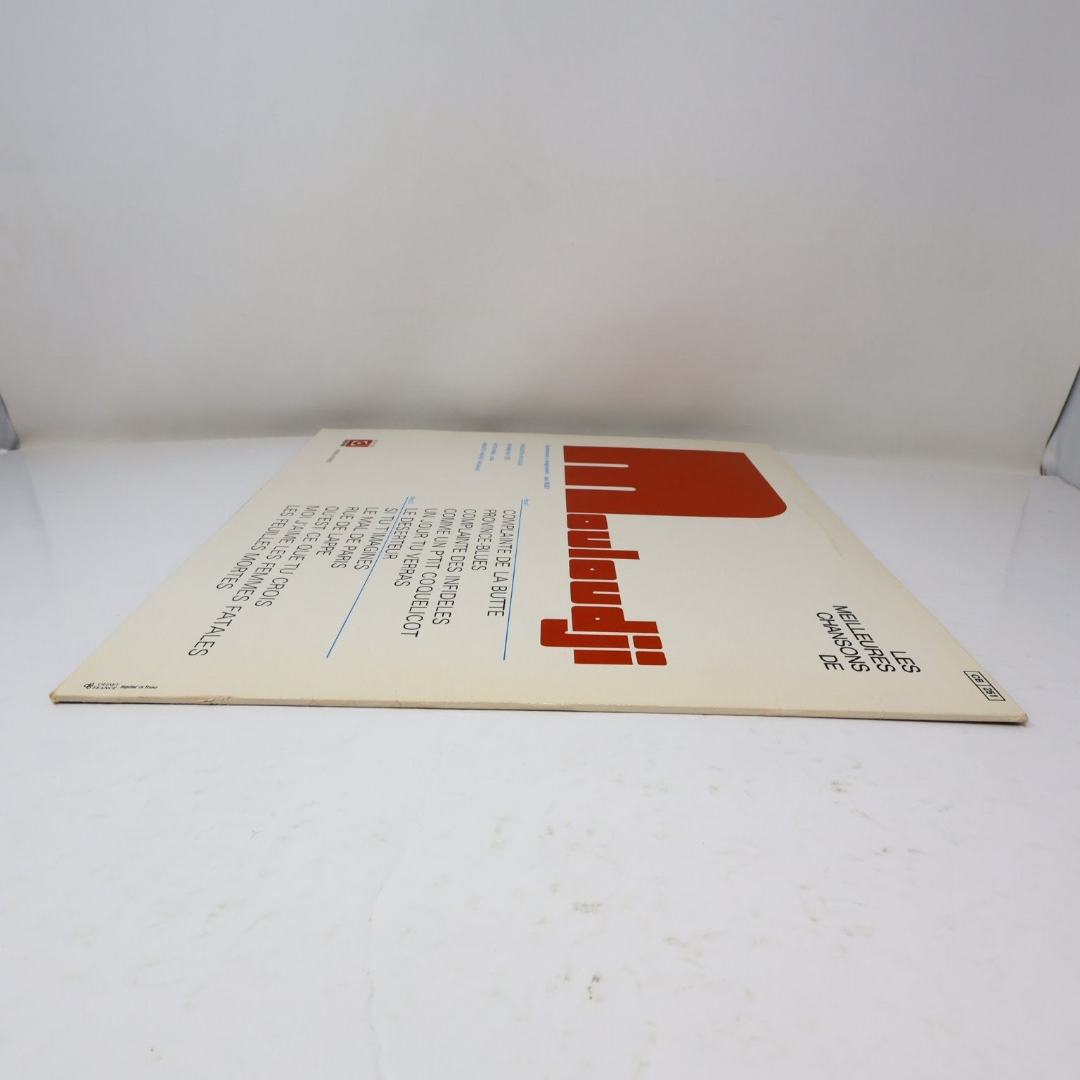 Mouloudji Les Meilleures Chansons 12" Record 1972 DDLX 29 Chanson 33RPM DDLX 29