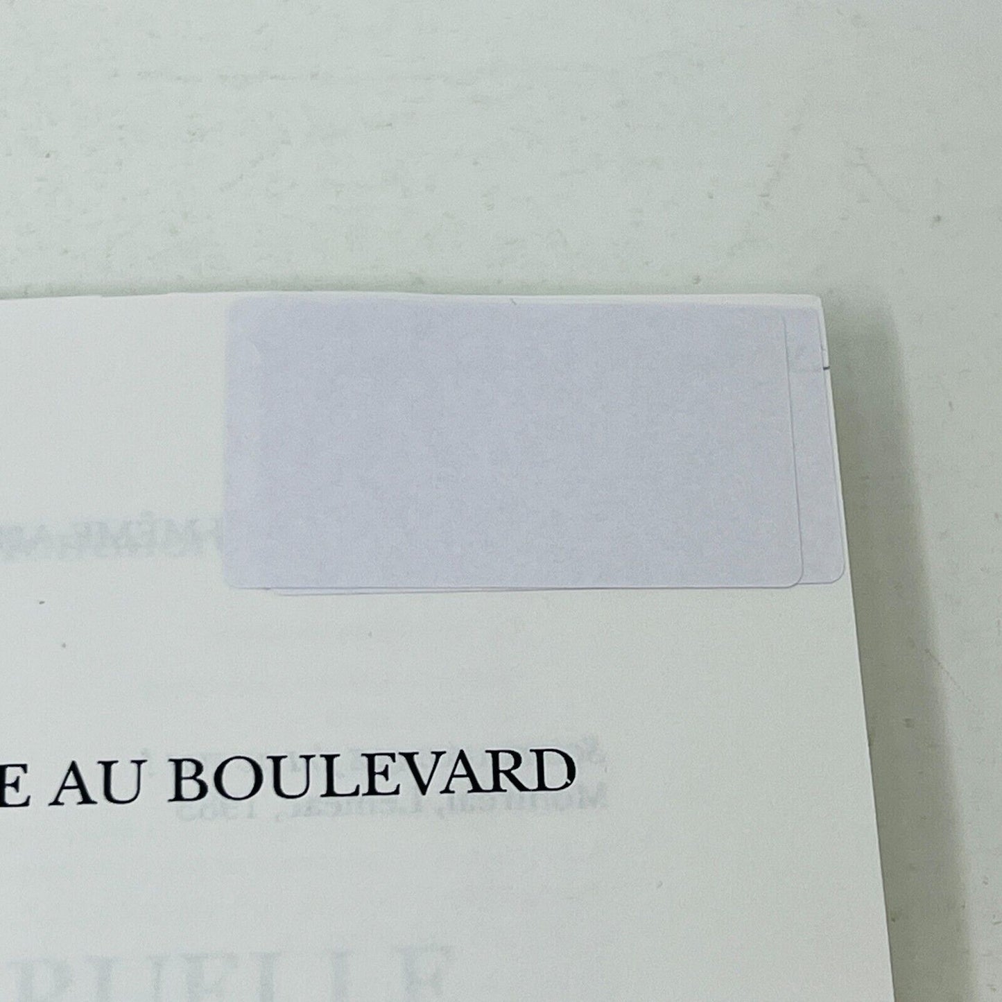 1992 De la Ruelle au Boulevard de André Montmorency Français Livre Leméac PB 90s