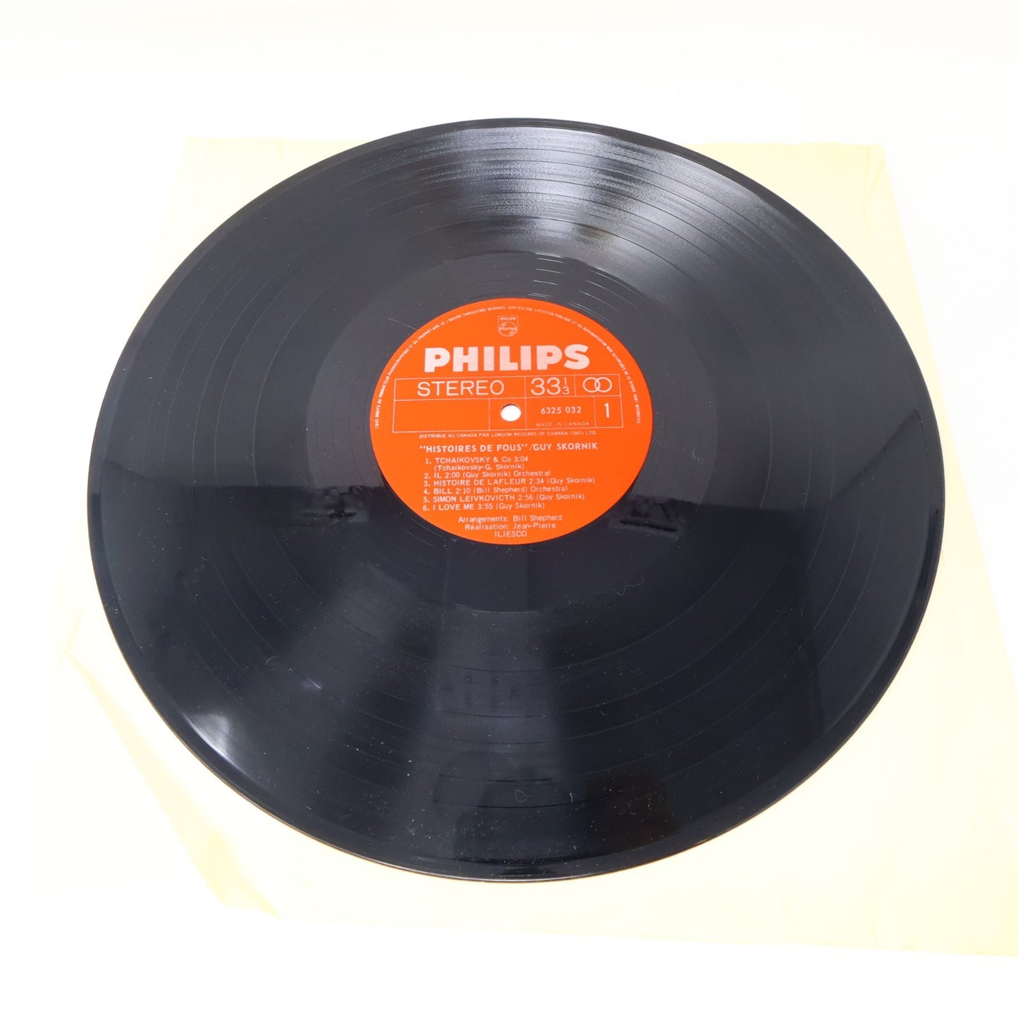 Guy Skornik Lot 2 Disques Histoires D'Amour/de Fous LP Record Philips 1973-1974