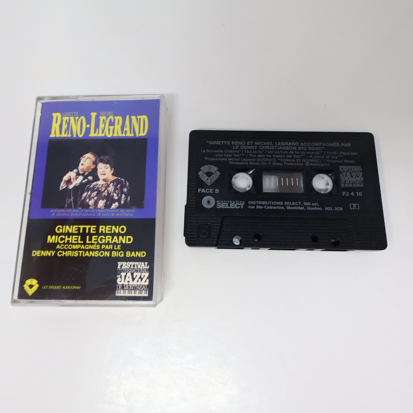 Ginette Reno/Michel Legrand Lot 2 Cassettes Paris Québec/Chanter l'Amour/Yentl