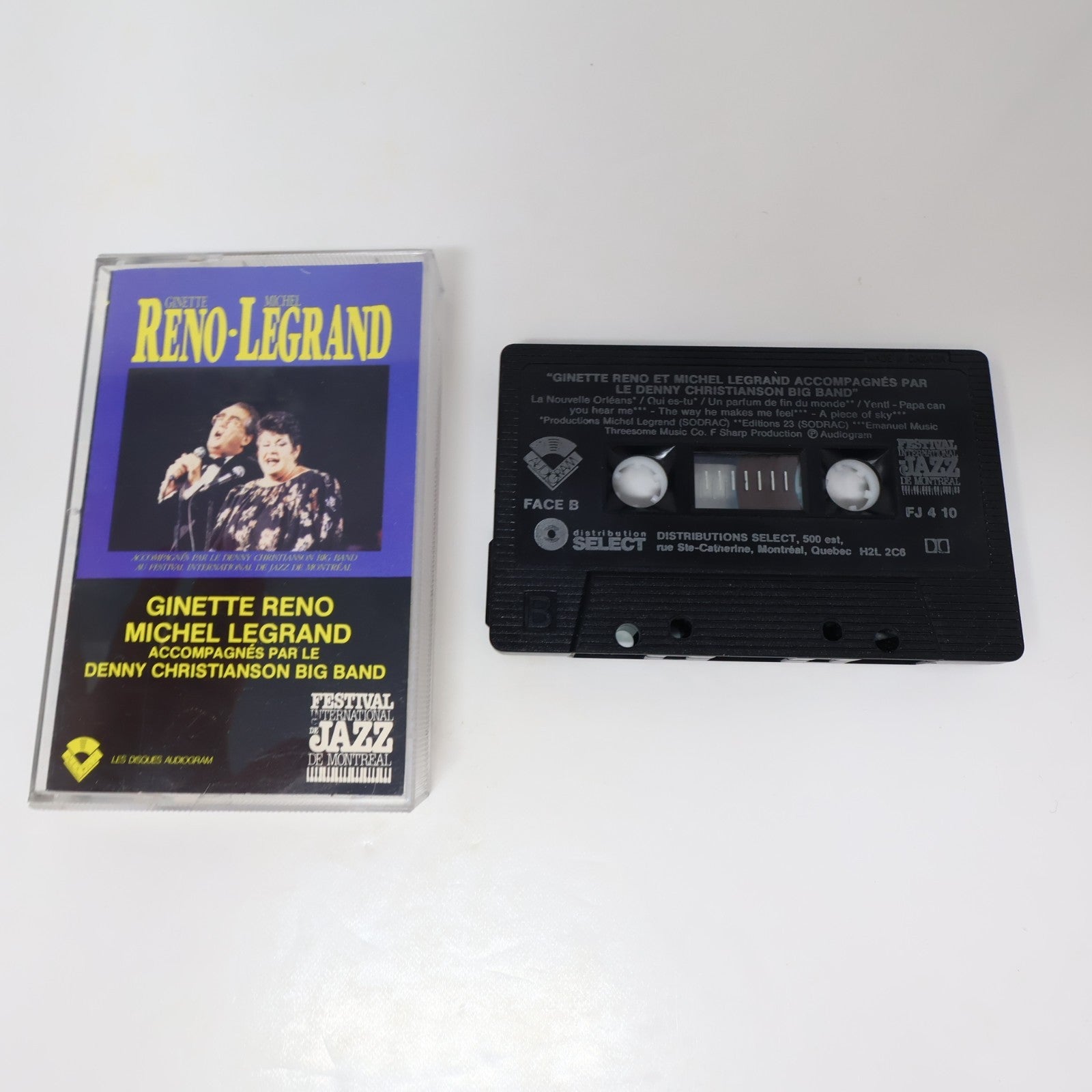 Ginette Reno/Michel Legrand Lot 2 Cassettes Paris Québec/Chanter l'Amour/Yentl