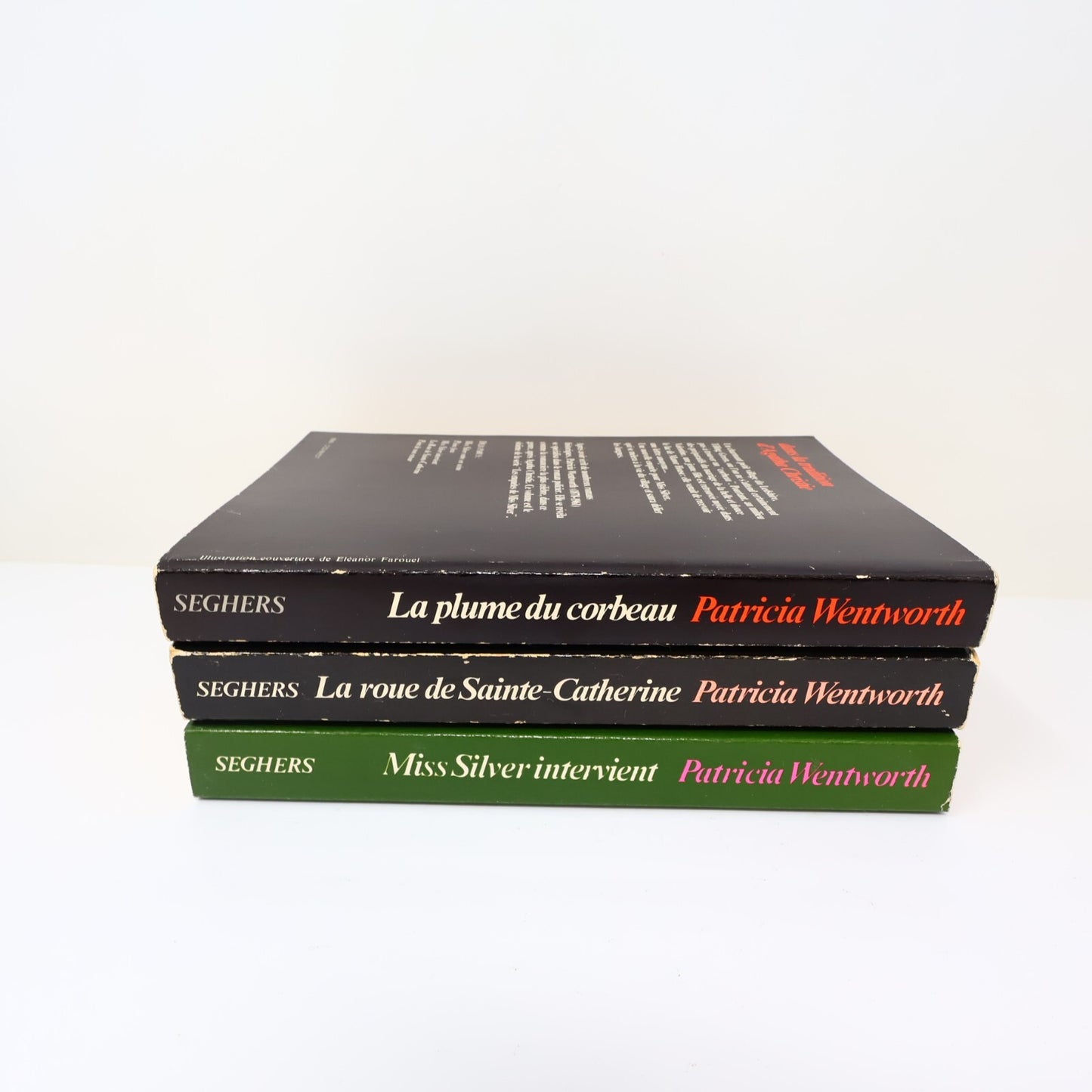 Patricia Wentworth Lot 3 Livres Miss Silver Plume du Corbeau Crime et Mystère PB