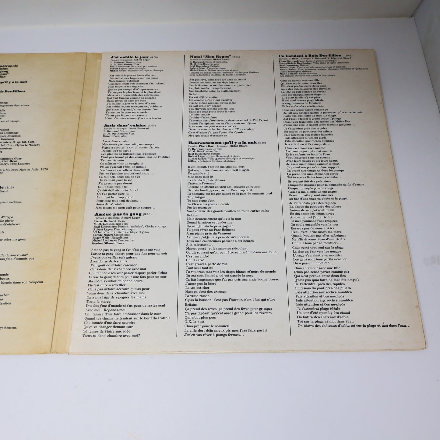 Beau Dommage/Michel Rivard Lot 3 Disques Vinyl Record Ou est Passé la Noce?