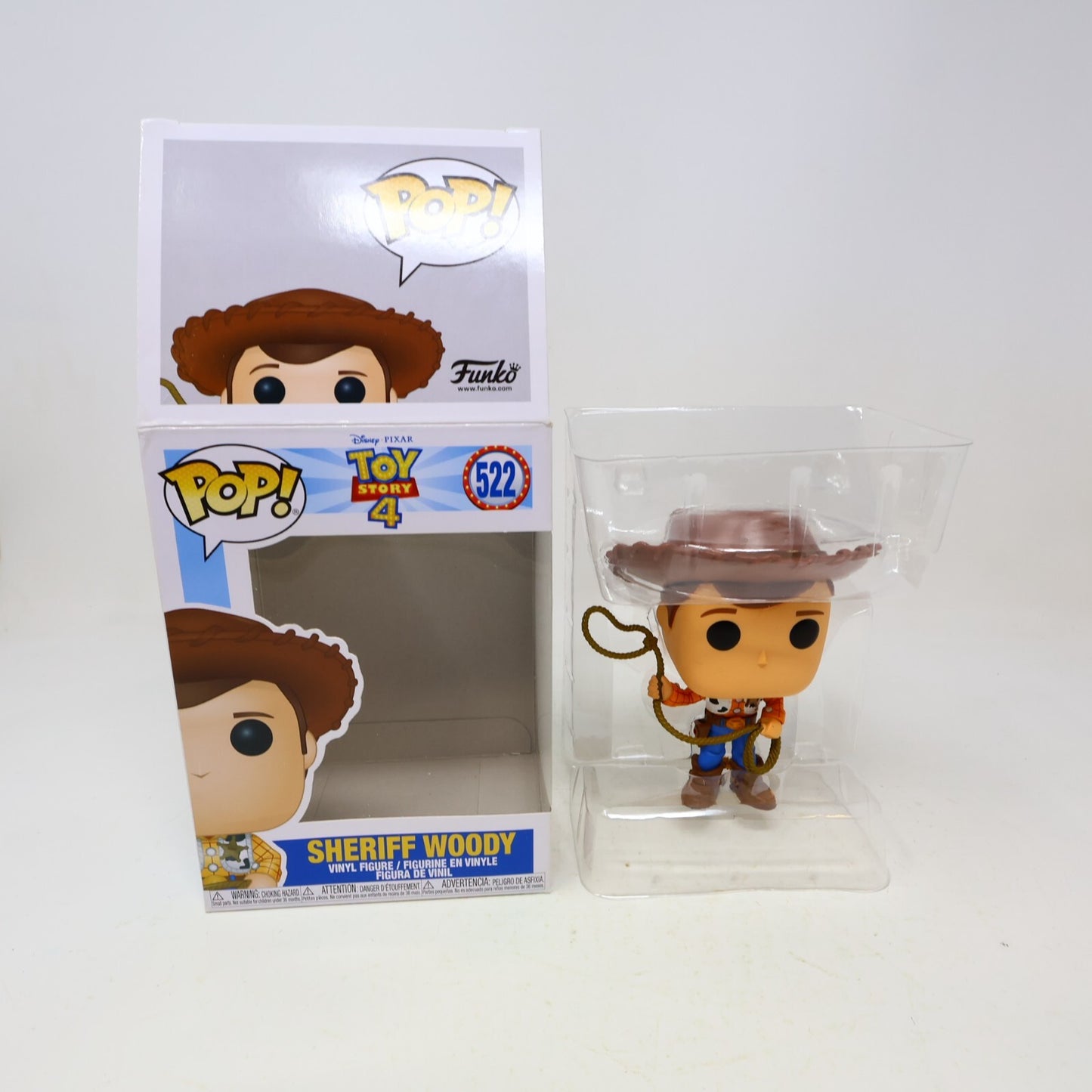 Funko Pop! Sheriff Woody Vinyl Figure #522 Toy Story #4 Used With Box Like New