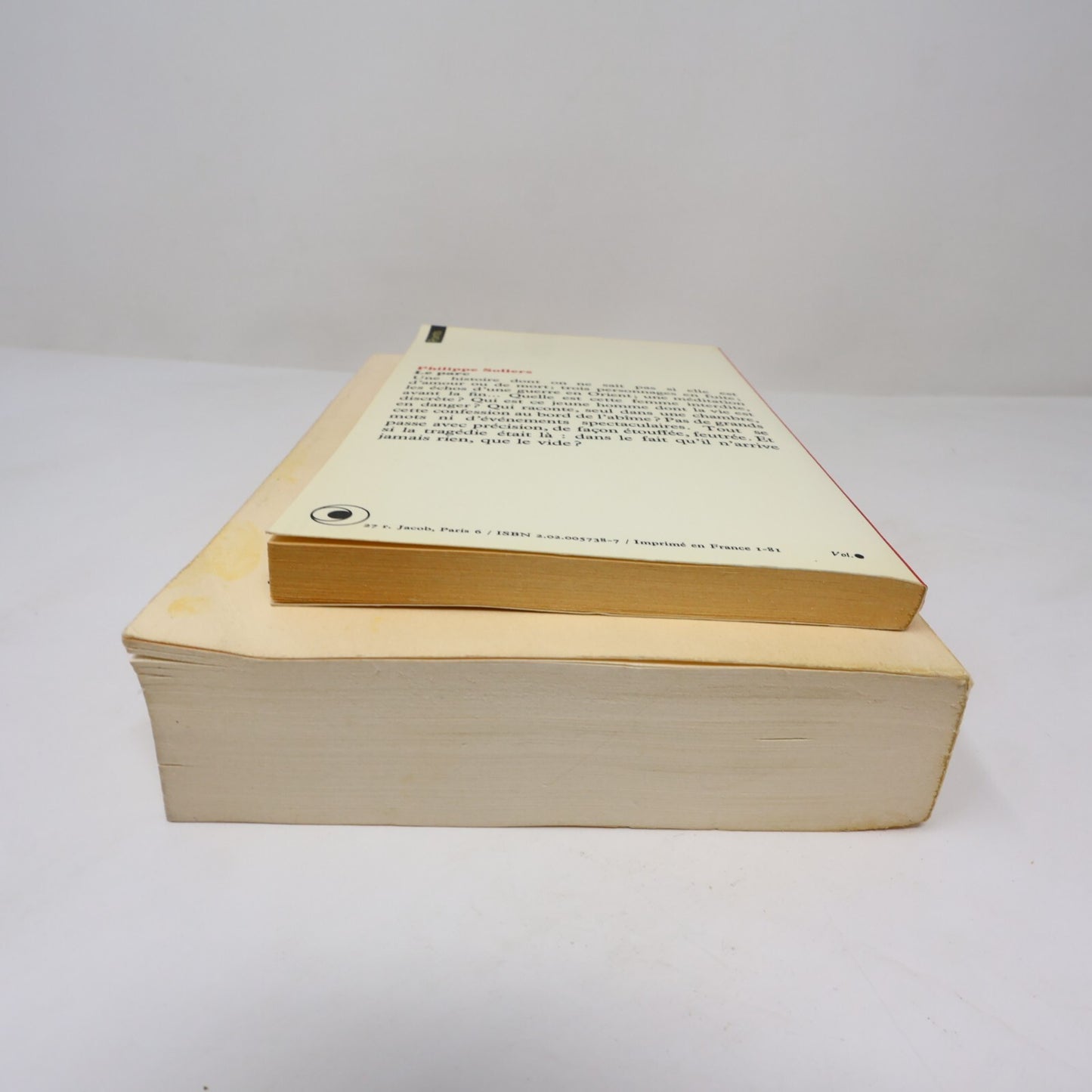 Philippe Sollers Lot 2 Livres Femmes/Le Parc Littérature Française Roman France