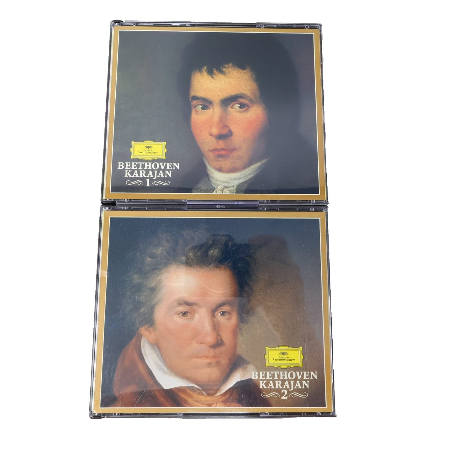Beethoven Karajan #1-2 Symphonies 1-9 Lot 2 CD Boxset Deutshe Grammophon Tested