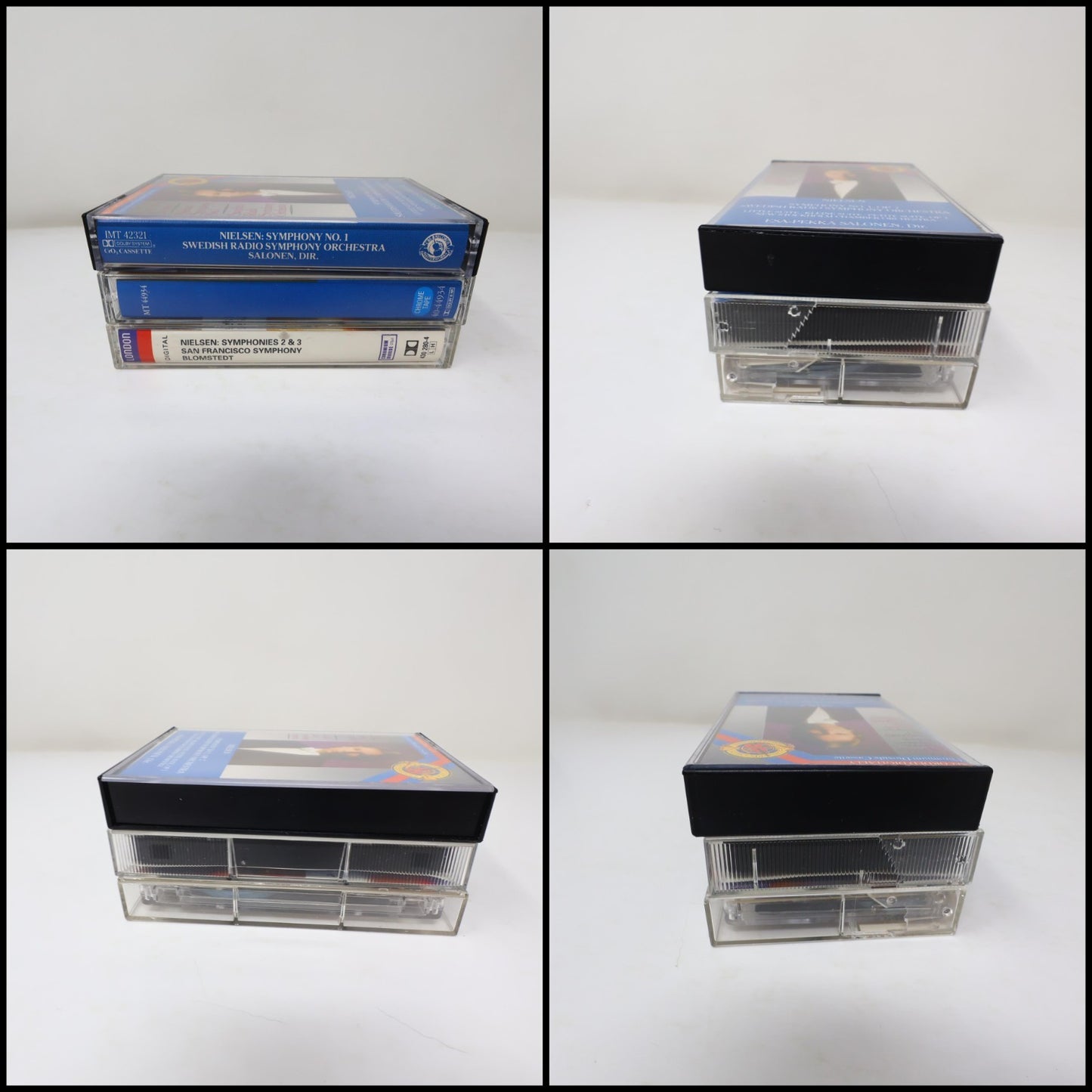 Carl Nielsen 3 Cassettes Lot Symphonies #1-3 Esa-Pekka Salonen/Herbert Blomstedt