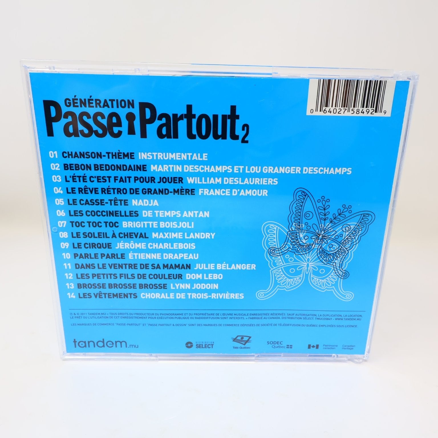 Génération Passe-Partout #2 CD 2001 France D'Amour/Martin Deschamps/Nadja Tandem