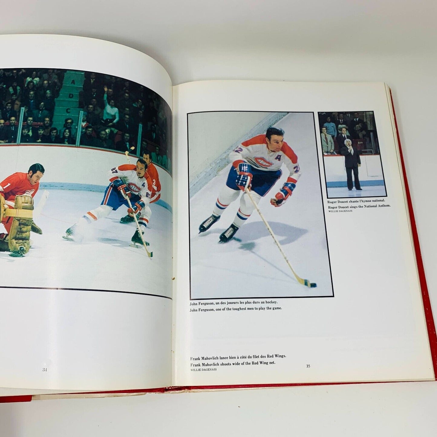 1981 Les Canadiens de Montréal Une Dynastie de Hockey Signé Claude Mouton Livre