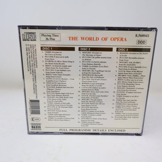 Naxos Collection The World of Opera CD 1996 3 Disc Set Classical Verdi/Puccini
