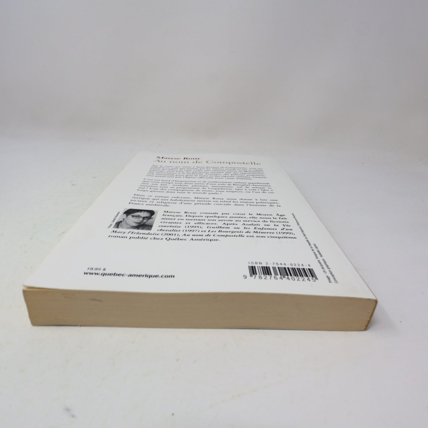 2003 Au Nom de Compostelle Maryse Rouy Québec Amérique Fiction Historique Livre