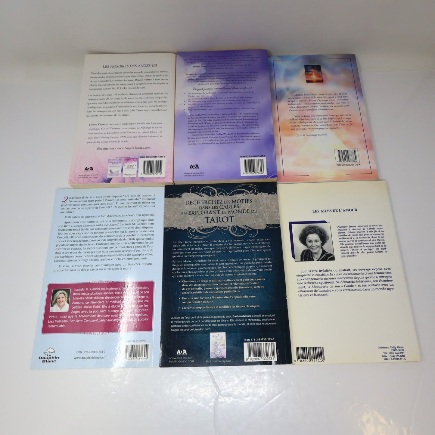 Ésotérisme Spiritualité Anges Lot 8 Livres Français French Virtue/Moore/Warren