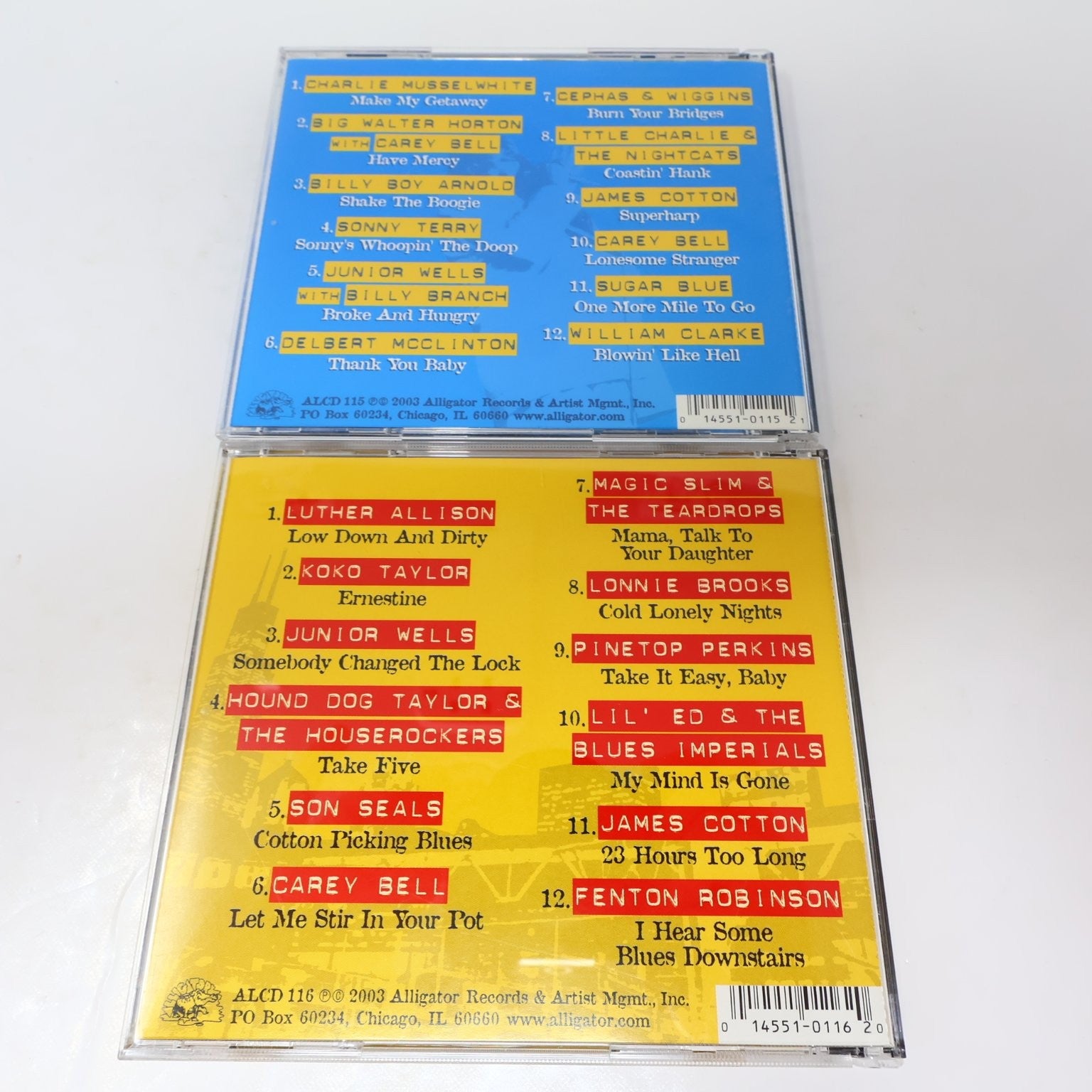 Crucial Harmonica Blues & Crucial Chicago Blues 2003 Alligator 2 CD Lot Blues