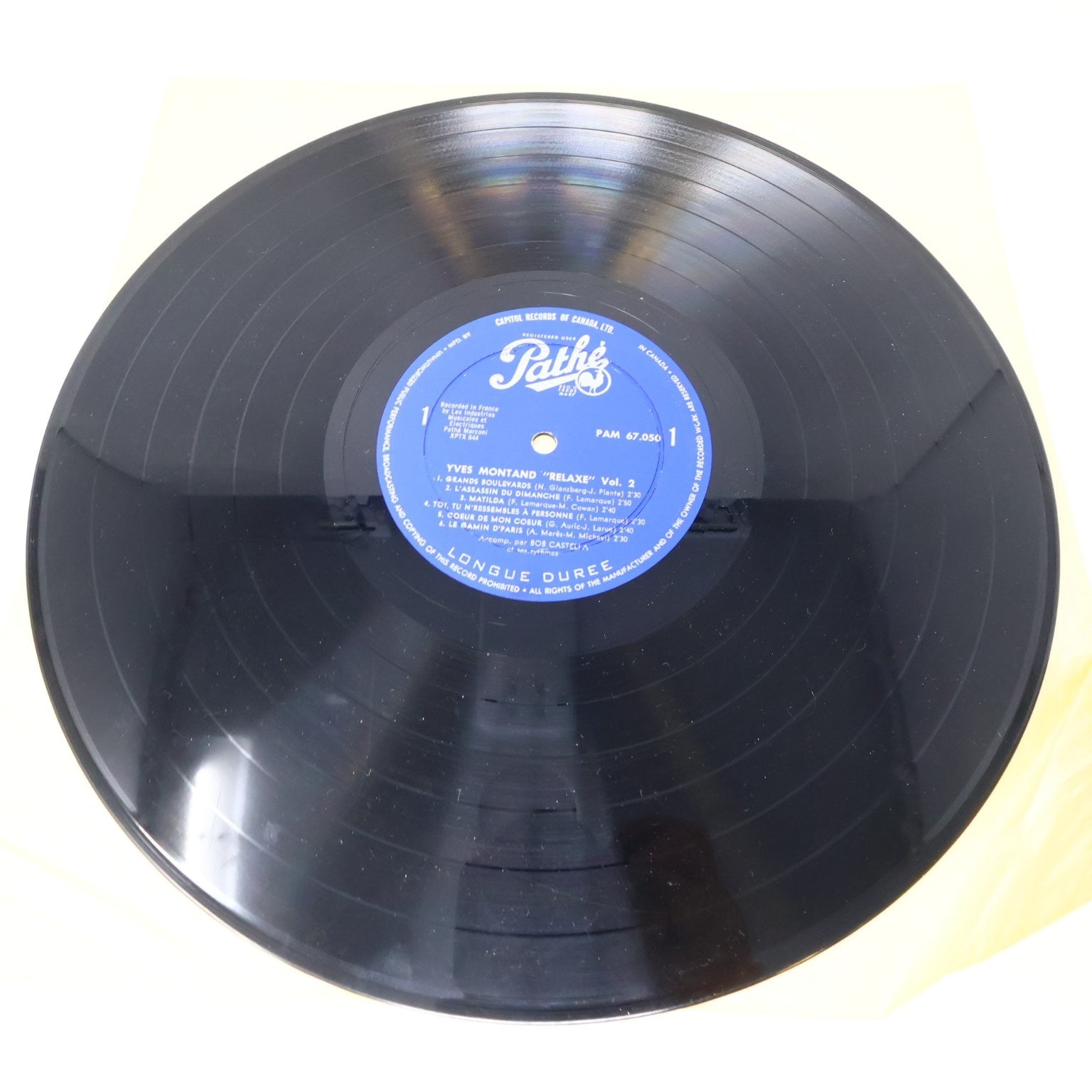 Yves Montand Lot 3 Disques LP Relaxe Vol 2/Dansez Avec/D'Hier et D'Aujourd'Hui