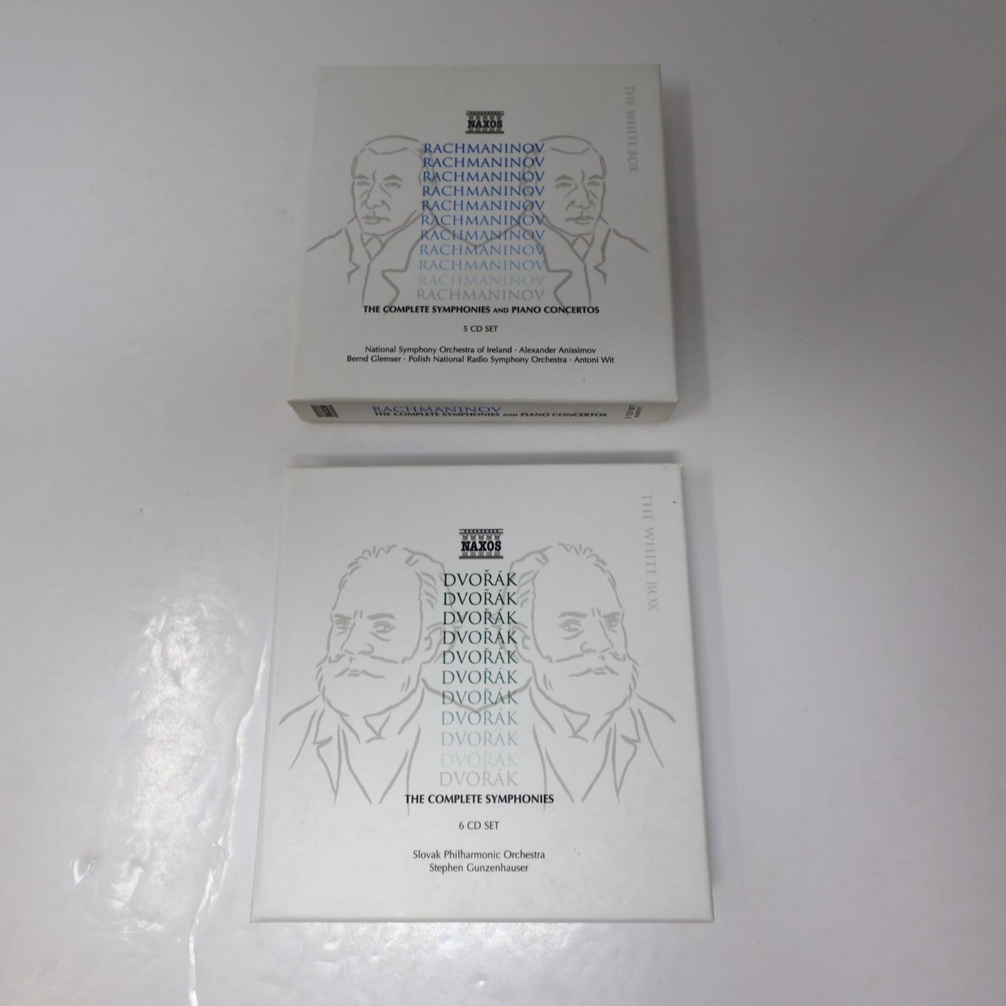 Naxos The Complete Symphonies 5 Box CD Lot Rachmaninov/Dvorak/Tchaikovsky/Arnold