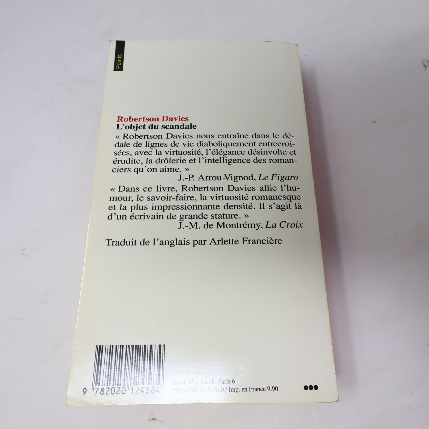 Robertson Davies Lot 3 Livres Anges Rebelles/Objet du Scandale Roman Canada PB