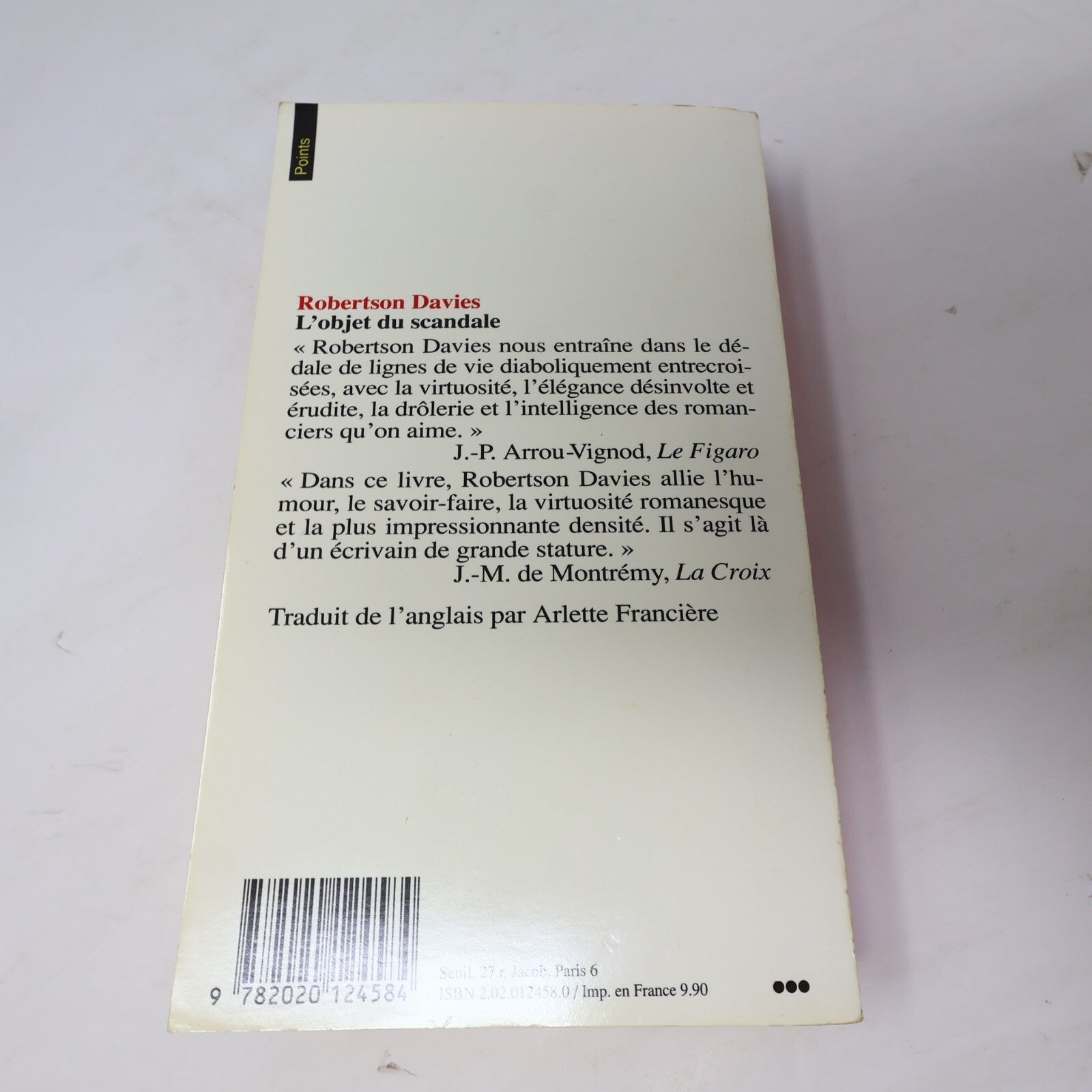 Robertson Davies Lot 3 Livres Anges Rebelles/Objet du Scandale Roman Canada PB