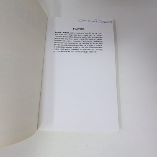 1993 Un Barbier Riche David Chilton Trécarré Planification Financière Affaires