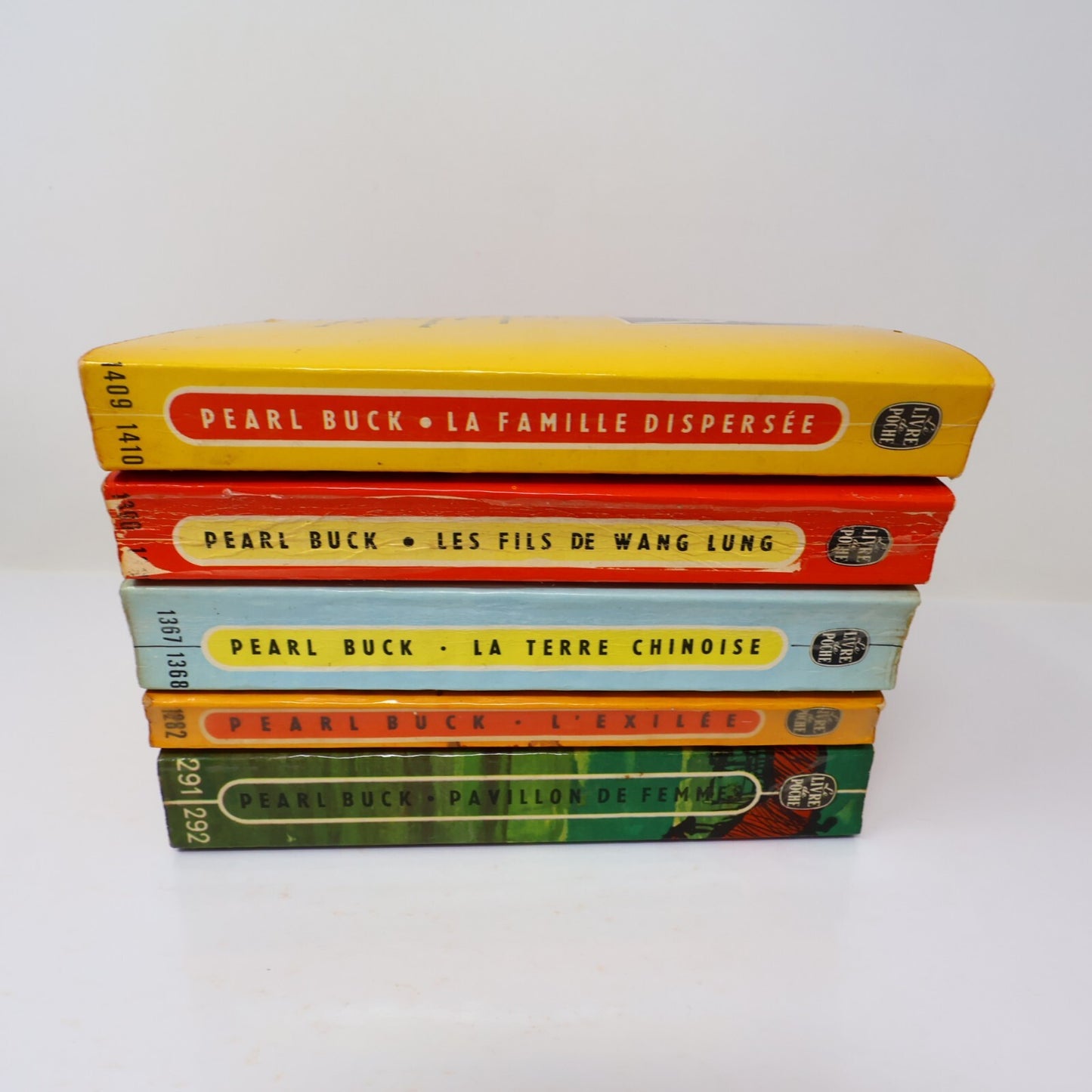Pearl Buck Lot 5 Livres Poche Famille Dispersée/Fls de Wang Lung/L'Exilée French