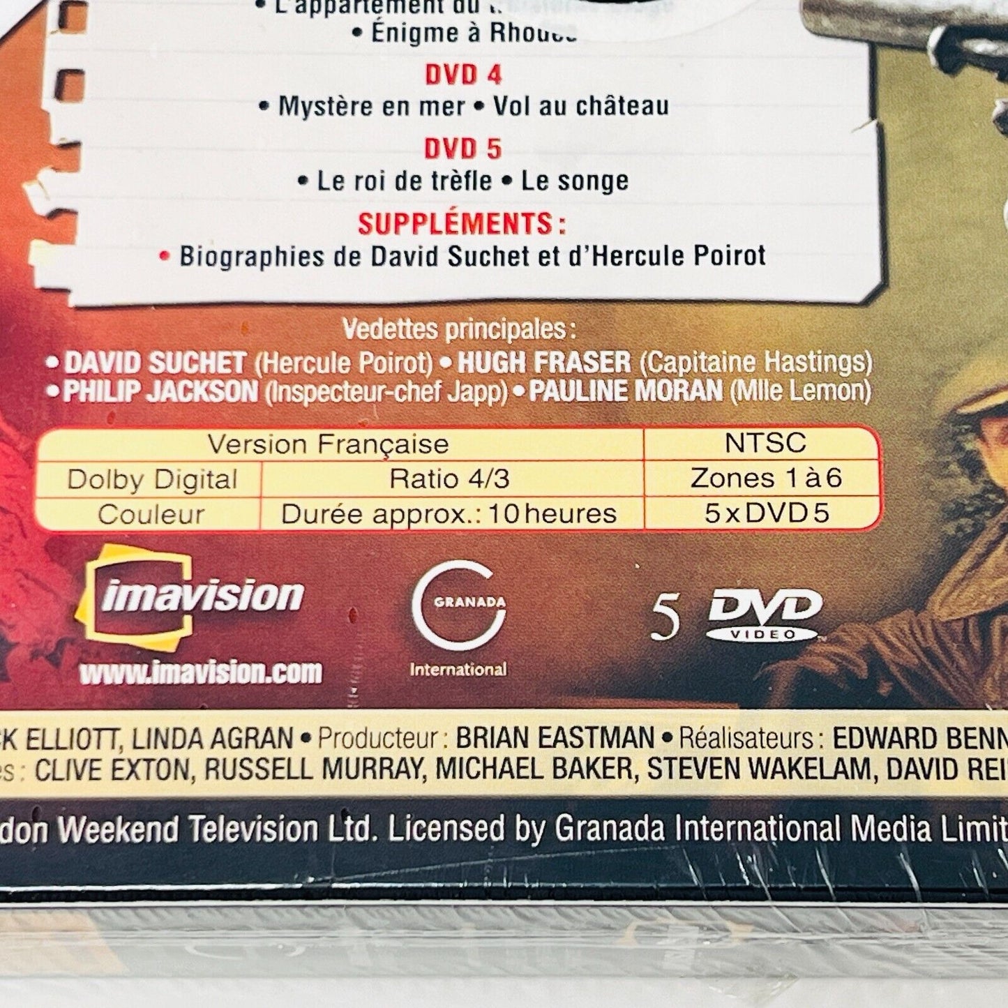 Agatha Christie Poirot Coffrets #1-2 Lot de DVD Scellés en Français/French NTSC