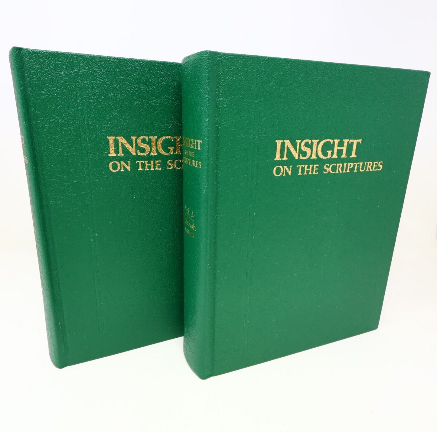 Lot 2 Books Insight on the Scriptures #1-2 Watch Tower Bible Religion 80s HC