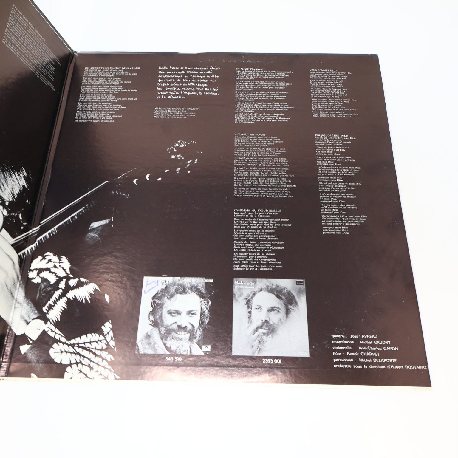 Georges Moustaki Lot 2 Disques Éponymes/Self Titled LP Record Polydor 1971-1974