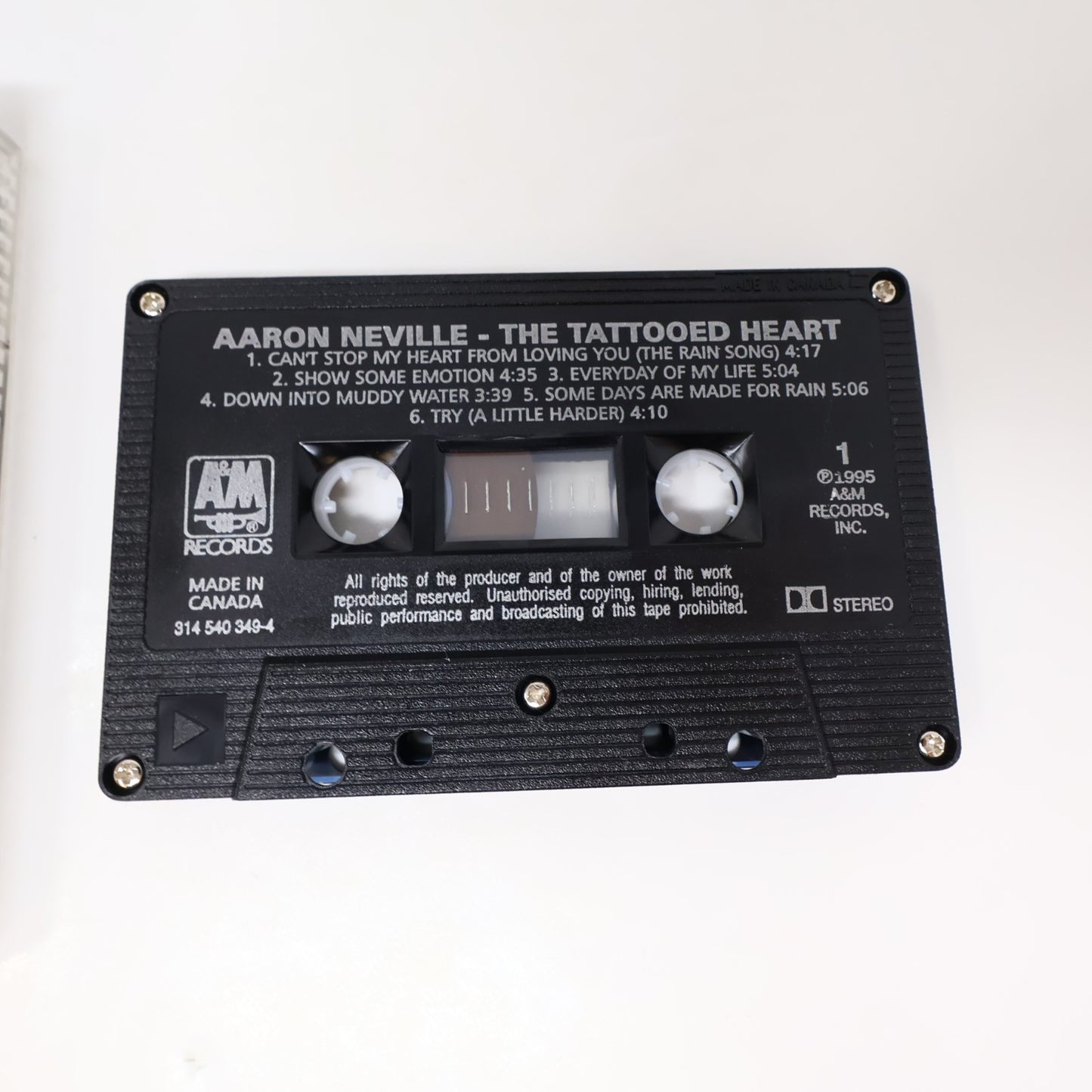 Aaron Neville 5 Cassettes Lot Tattooed Heart/To Make Me Who I Am/Warm Your Heart