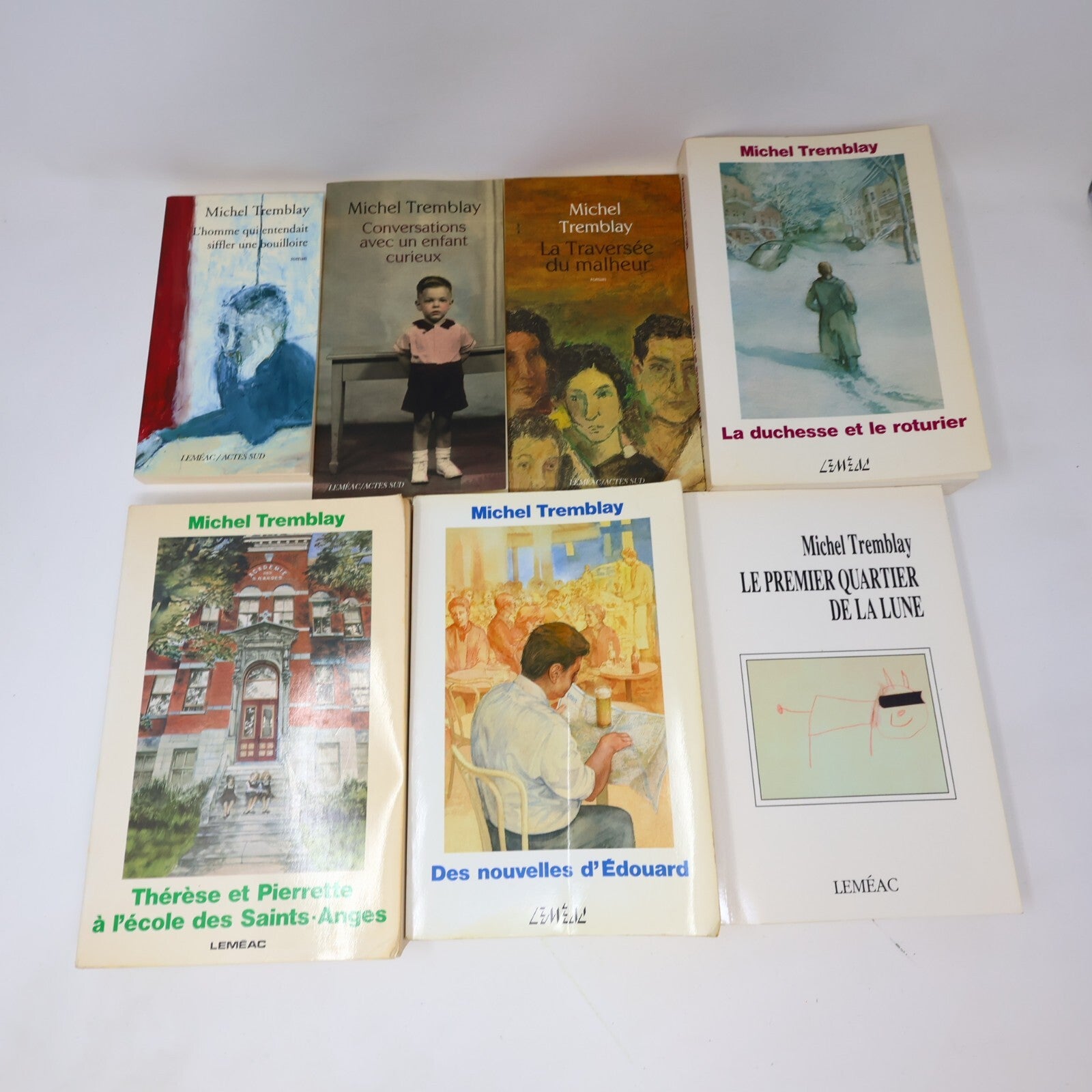 Lot 21 Livres Michel Tremblay Cahier Noir Rouge Bleu/Belles-Soeurs/Vrai Monde PB