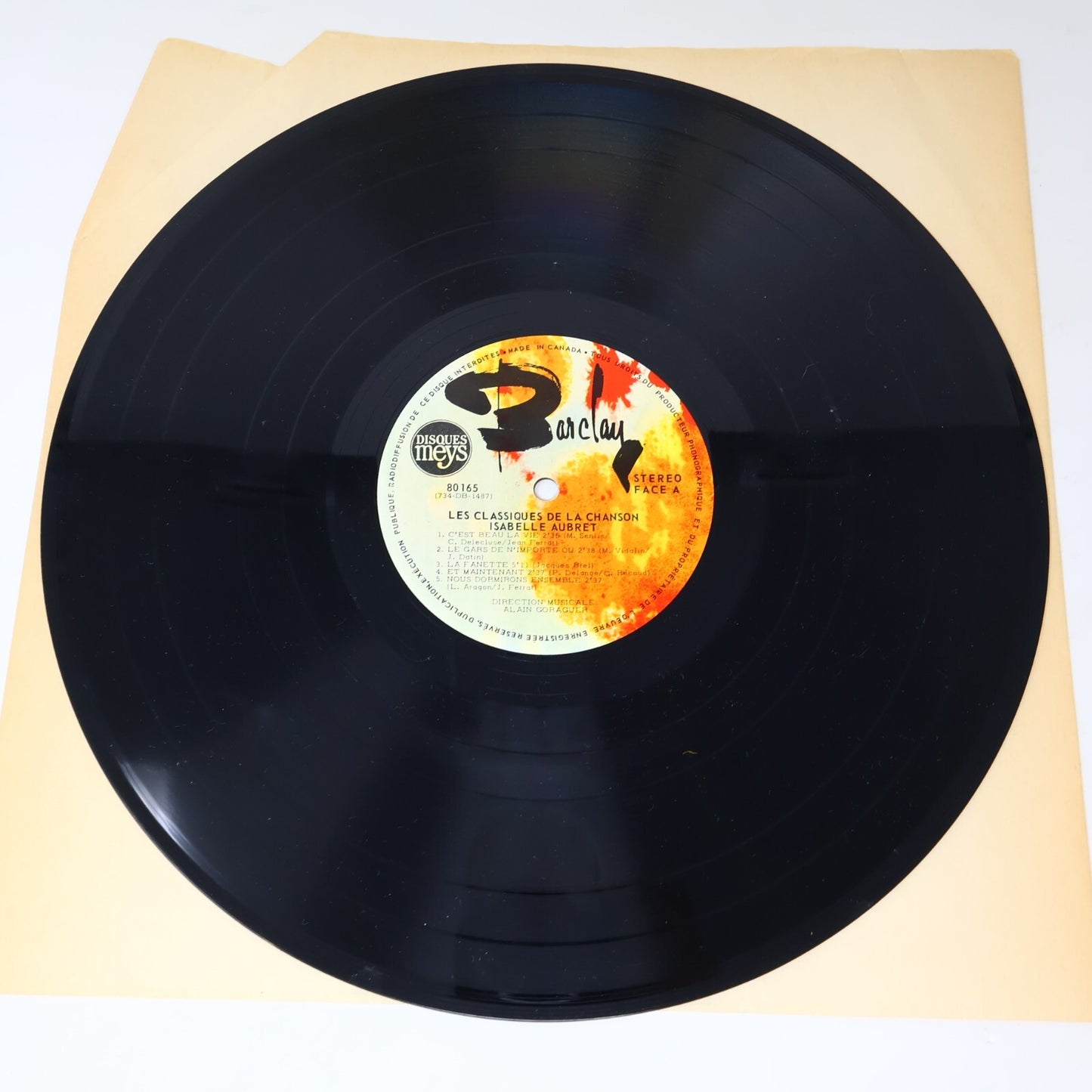 Isabelle Aubret Lot 2 Disques LP Éponyme (Rouge)/Classiques De La Chanson Record