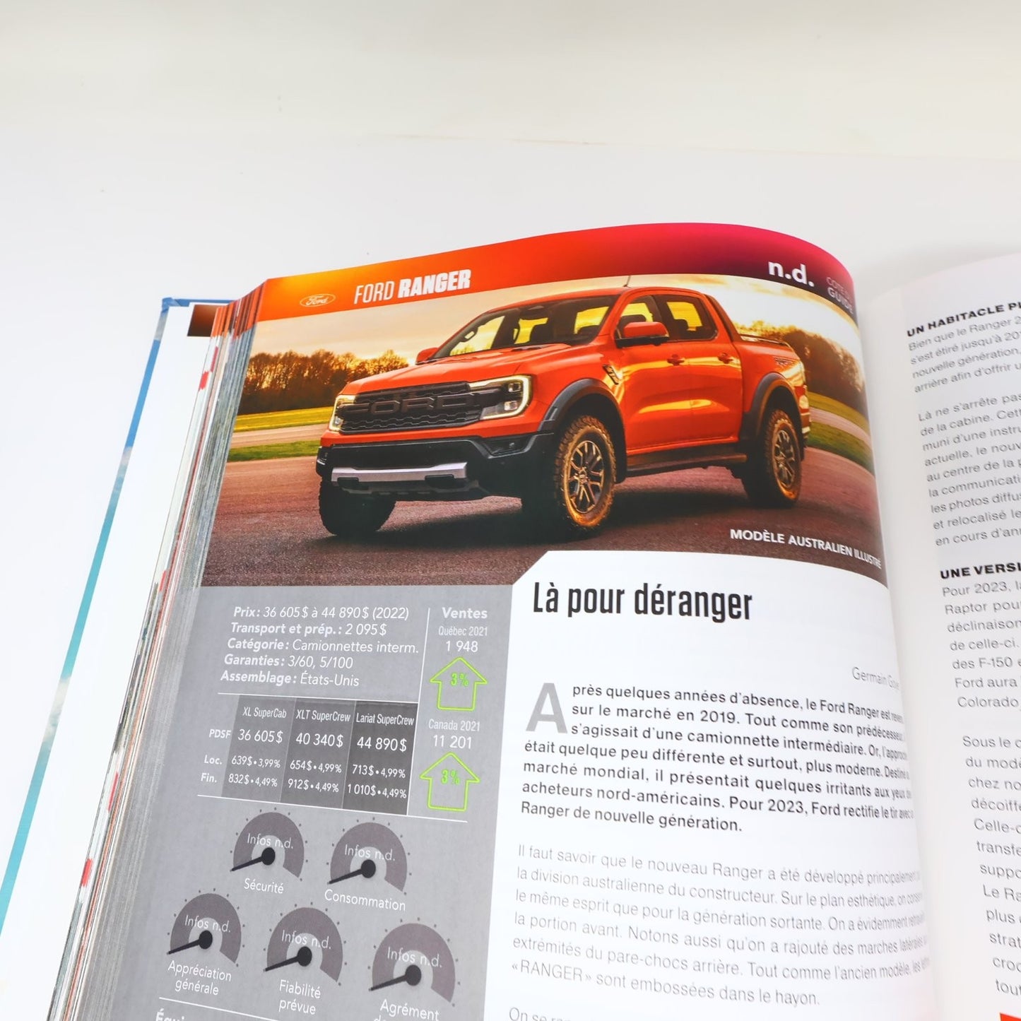 Le Guide de l'Auto 2023 Gelinas Joubert Lachapelle Chars Voitures Cars Québec