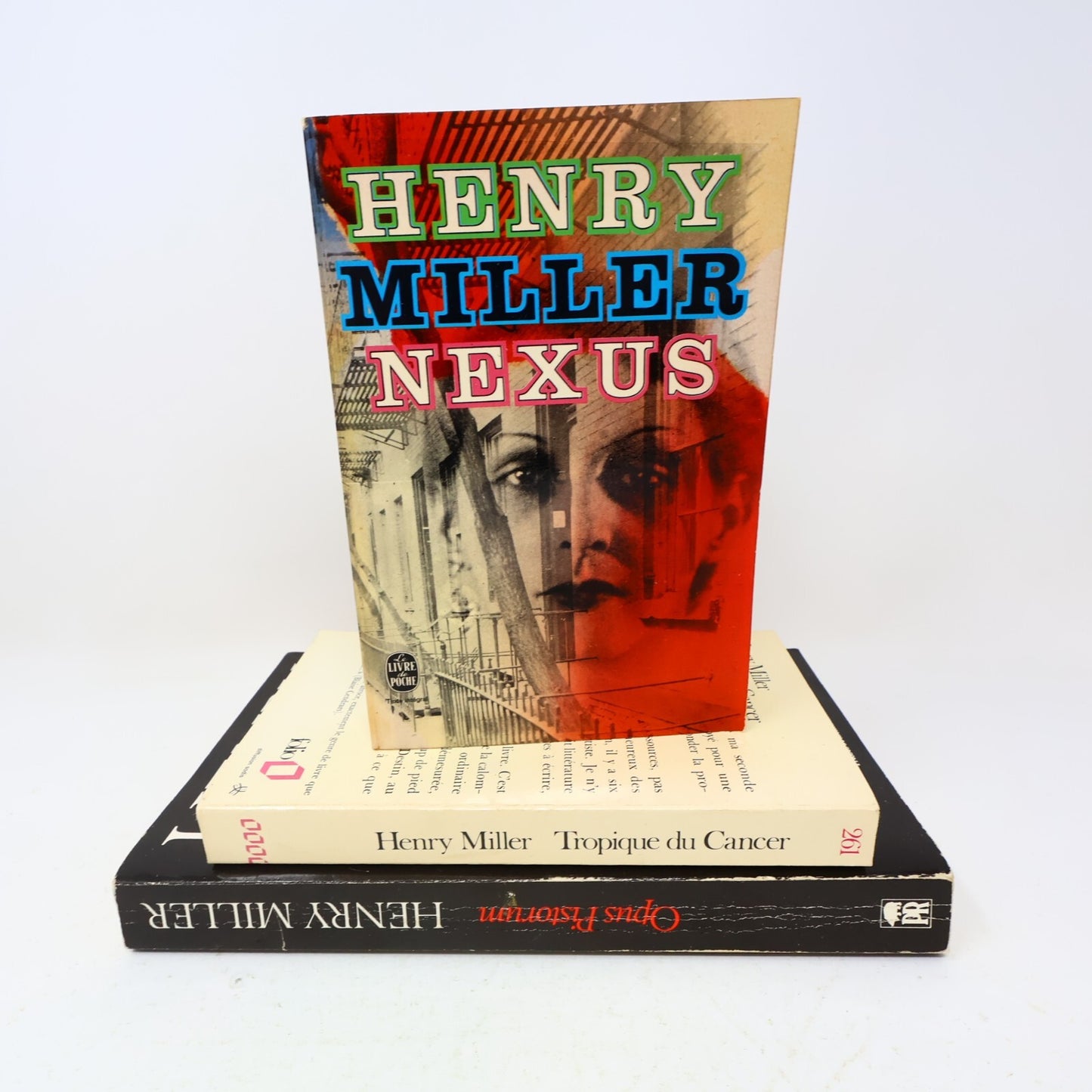 Henry Miller Lot 3 Livres Opus Pistorum/Nexus/Tropique du Cancer Français French