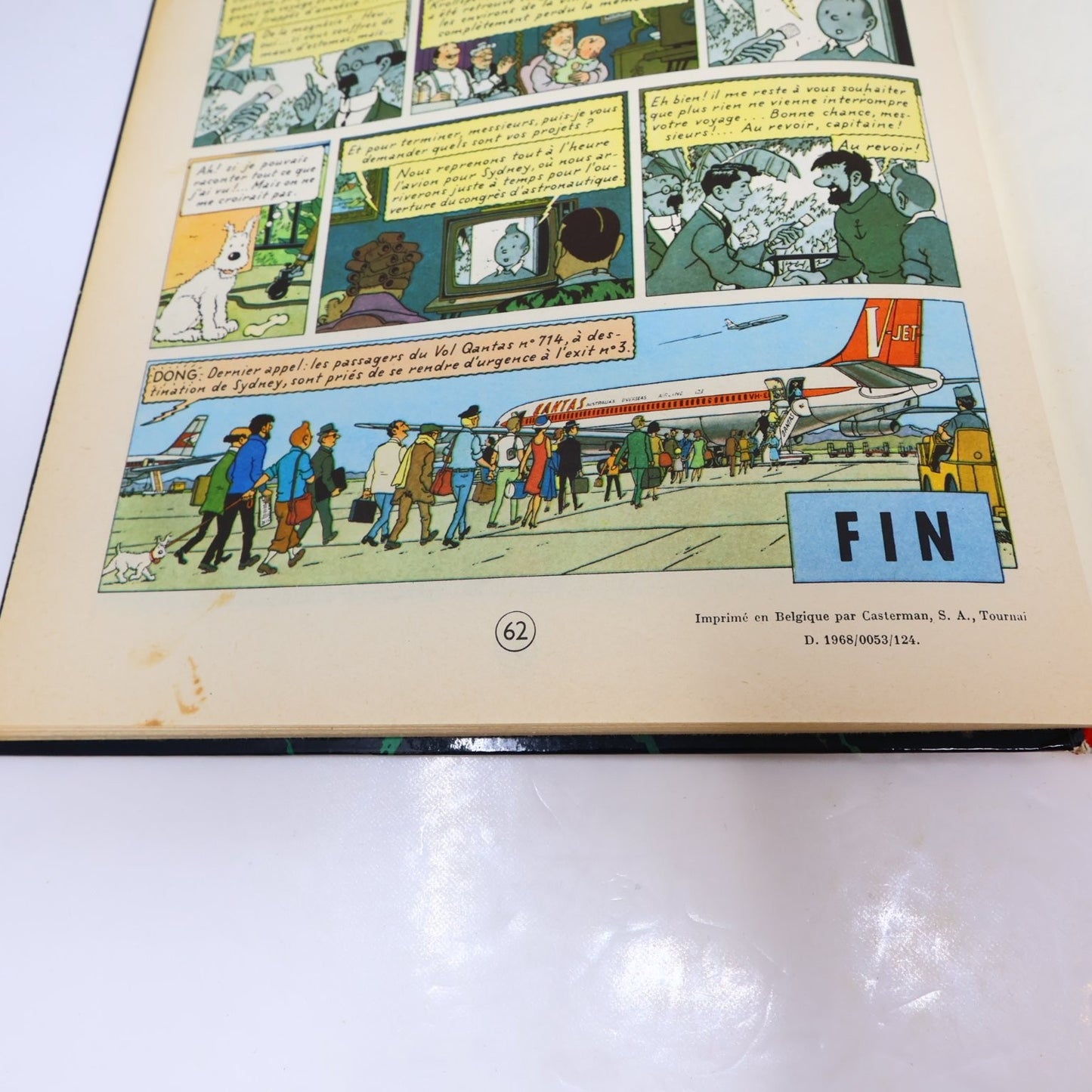 Vol 714 Pour Sydney Les Aventures de Tintin Hergé Français Casterman 1971 HC B39