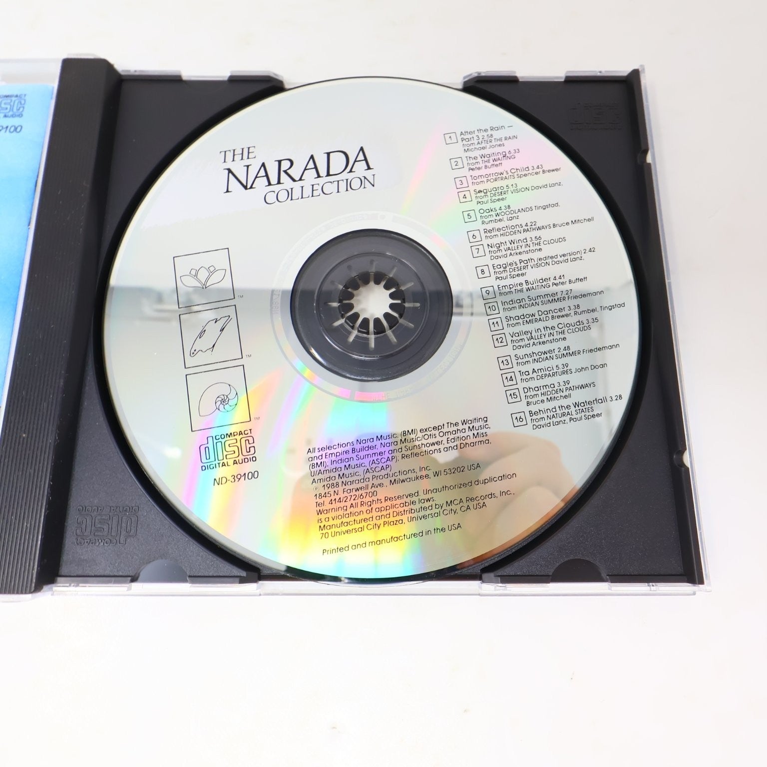 The Narada Collection CD 1988 New Age MCA Records Compilation