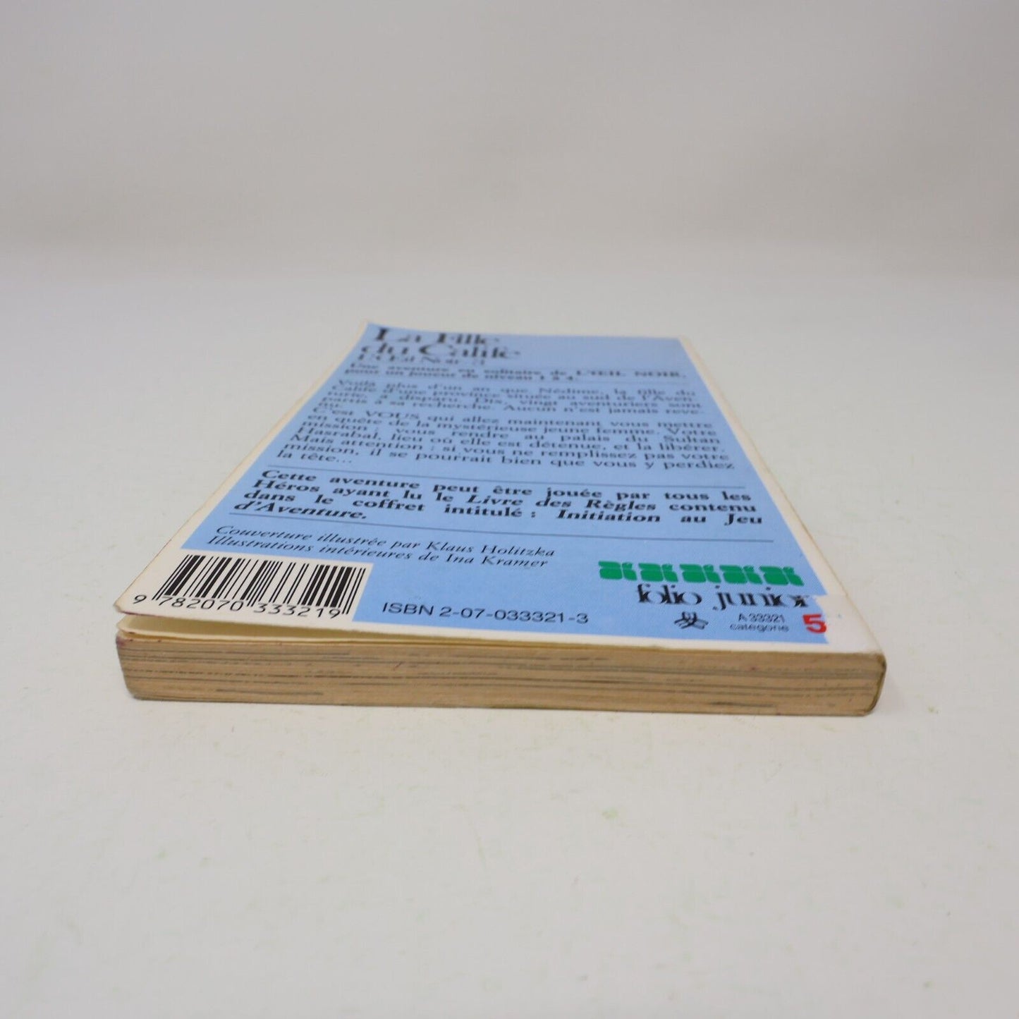 1985 L'Oeil Noir #3 La Fille du Calife LDVELH Jeu dont vous êtes le héros RPG PB